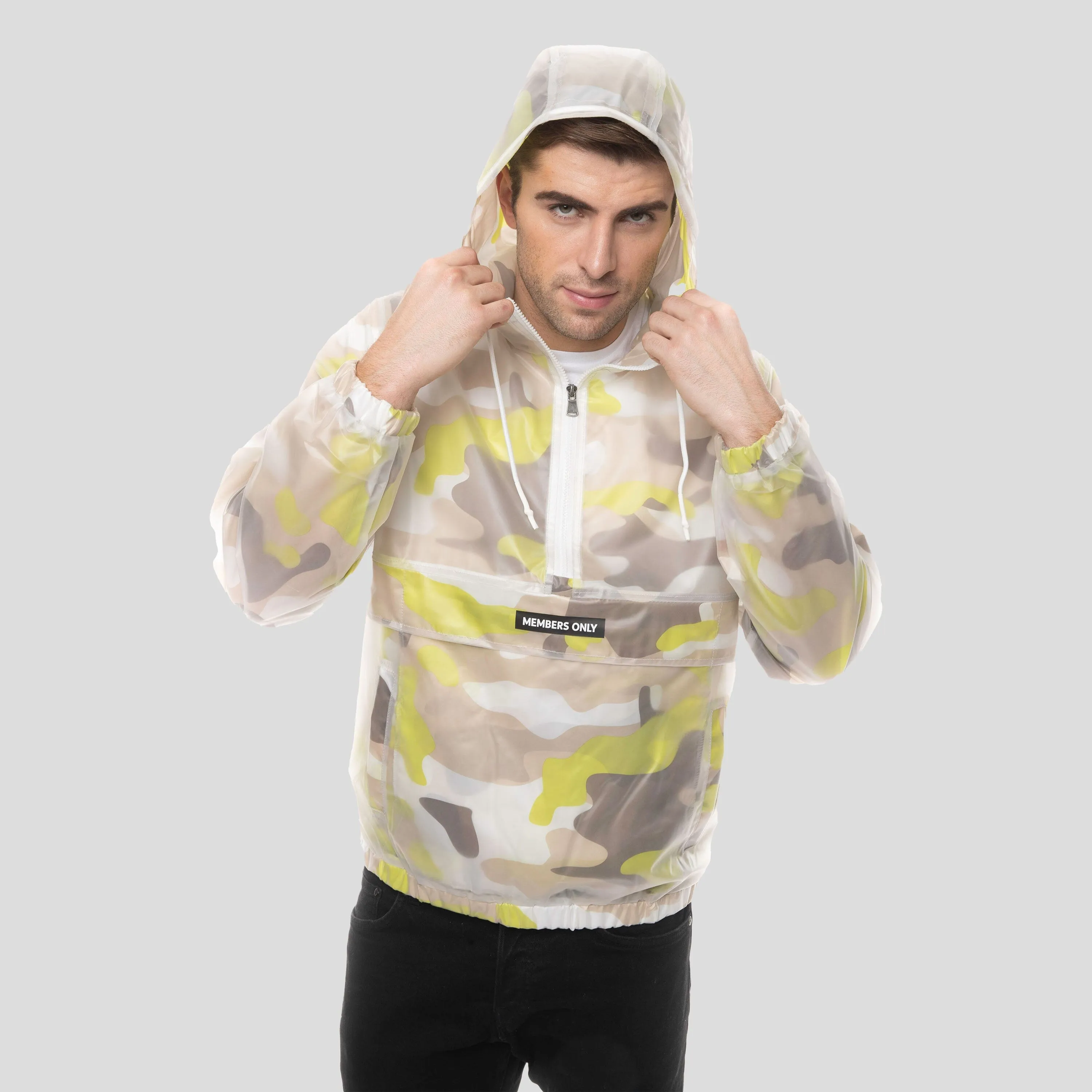 Men's Translucent Camo Print Popover Jacket - FINAL SALE sold by Members Only product image thumbnail 4