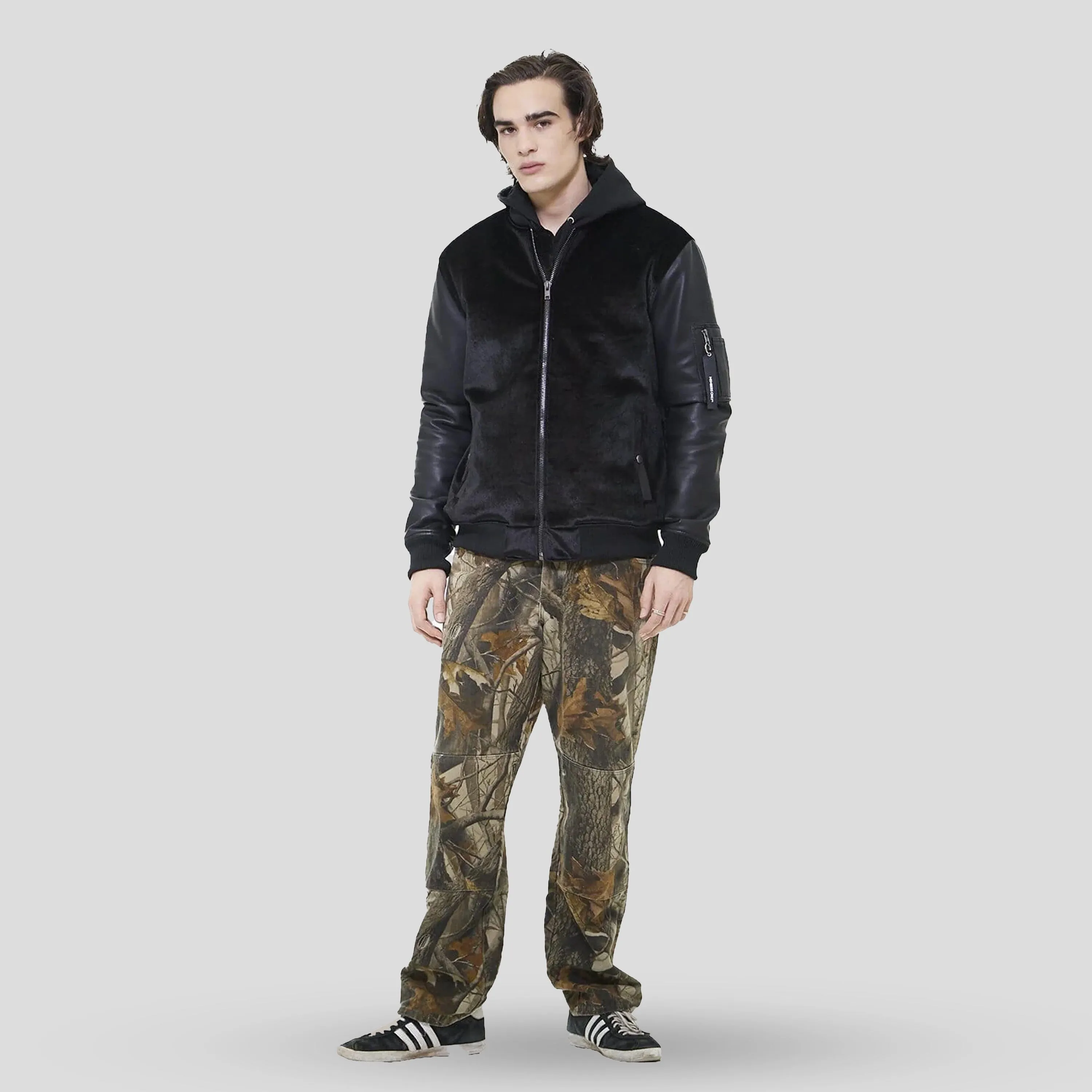 Men's Velvet Bomber Jacket - FINAL SALE sold by Members Only product image thumbnail 4