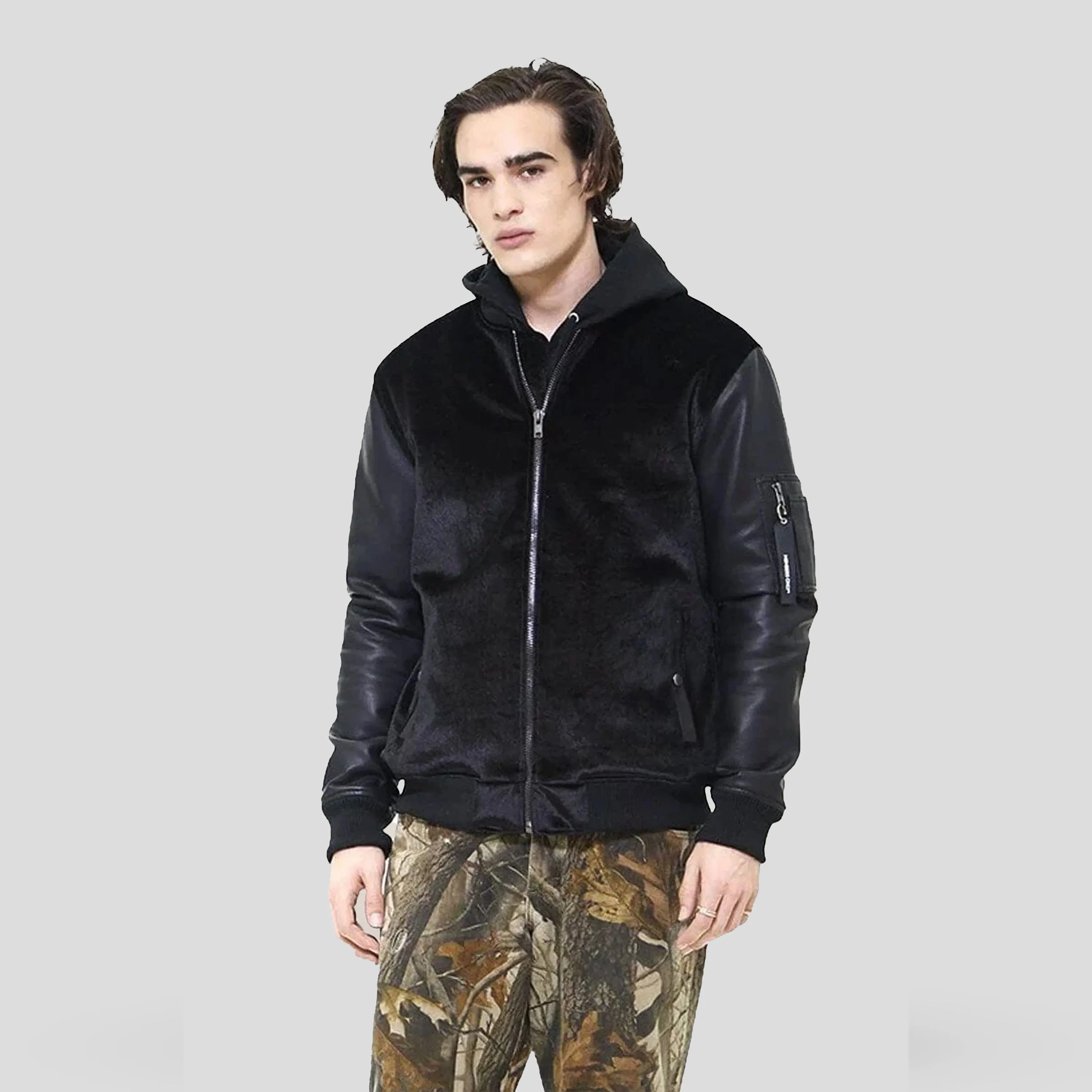 Men's Velvet Bomber Jacket - FINAL SALE sold by Members Only product image thumbnail 2