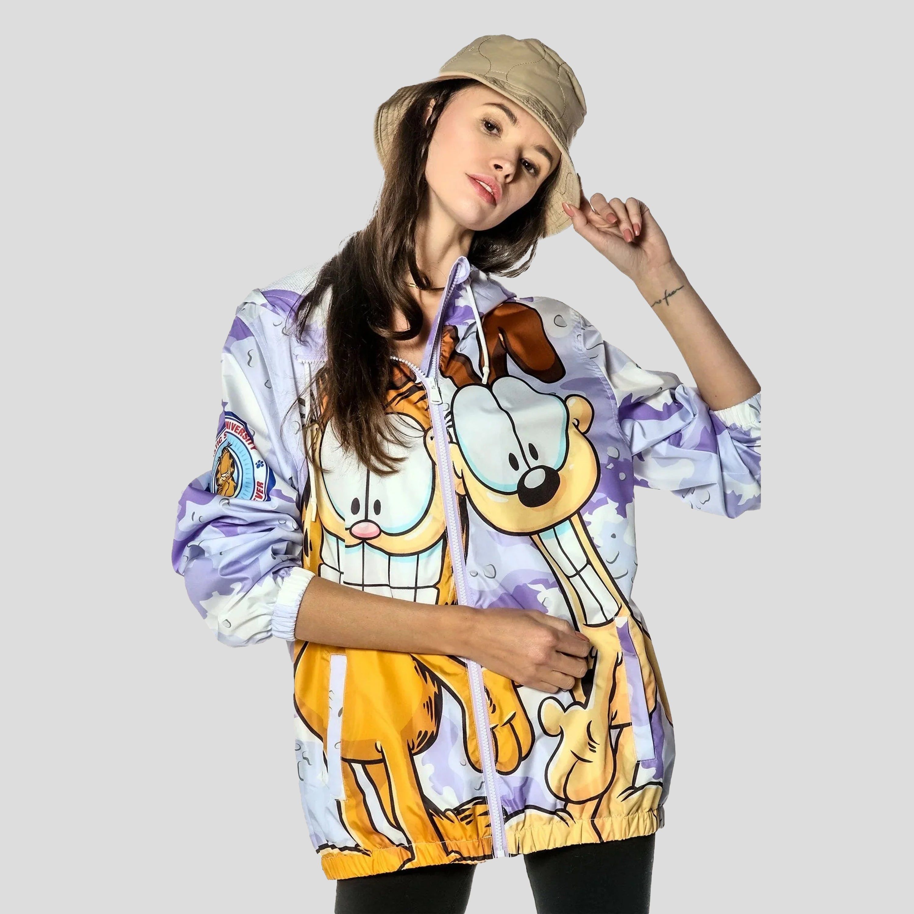 Women's Garfield Camo Windbreaker Jacket - FINAL SALE sold by Members Only product image thumbnail 3