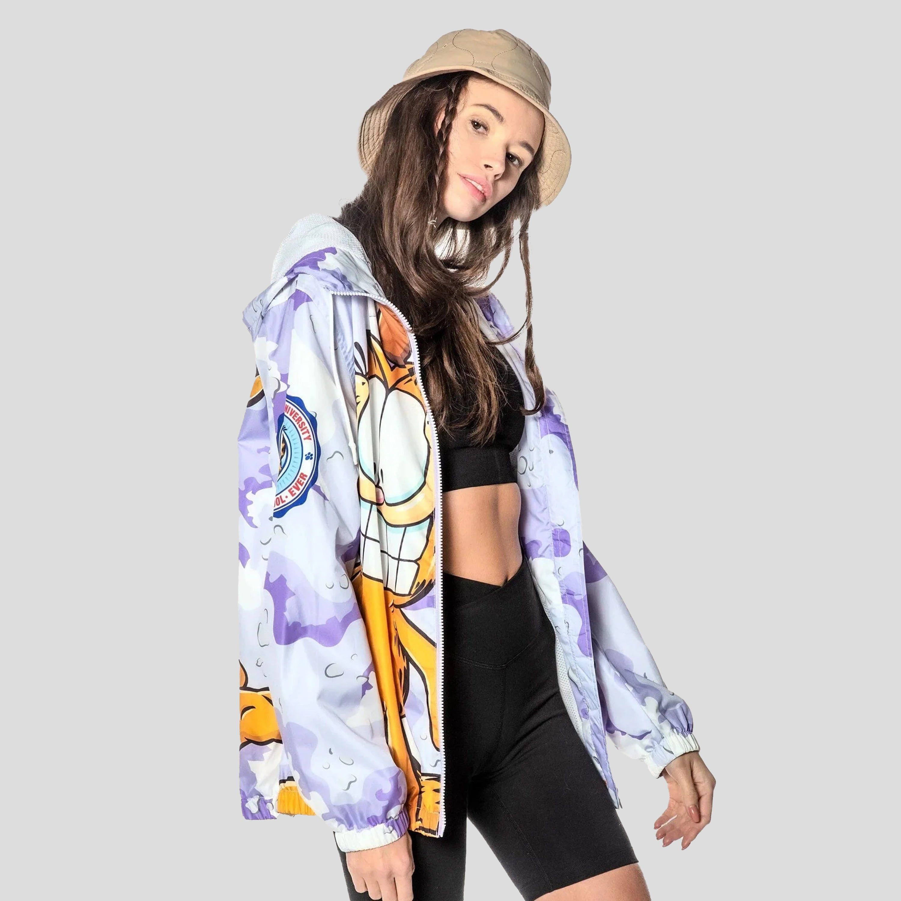 Women's Garfield Camo Windbreaker Jacket - FINAL SALE sold by Members Only product image thumbnail 4