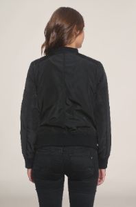 Women's Faux Leather Quilted Bomber Jacket - FINAL SALE sold by Members Only
