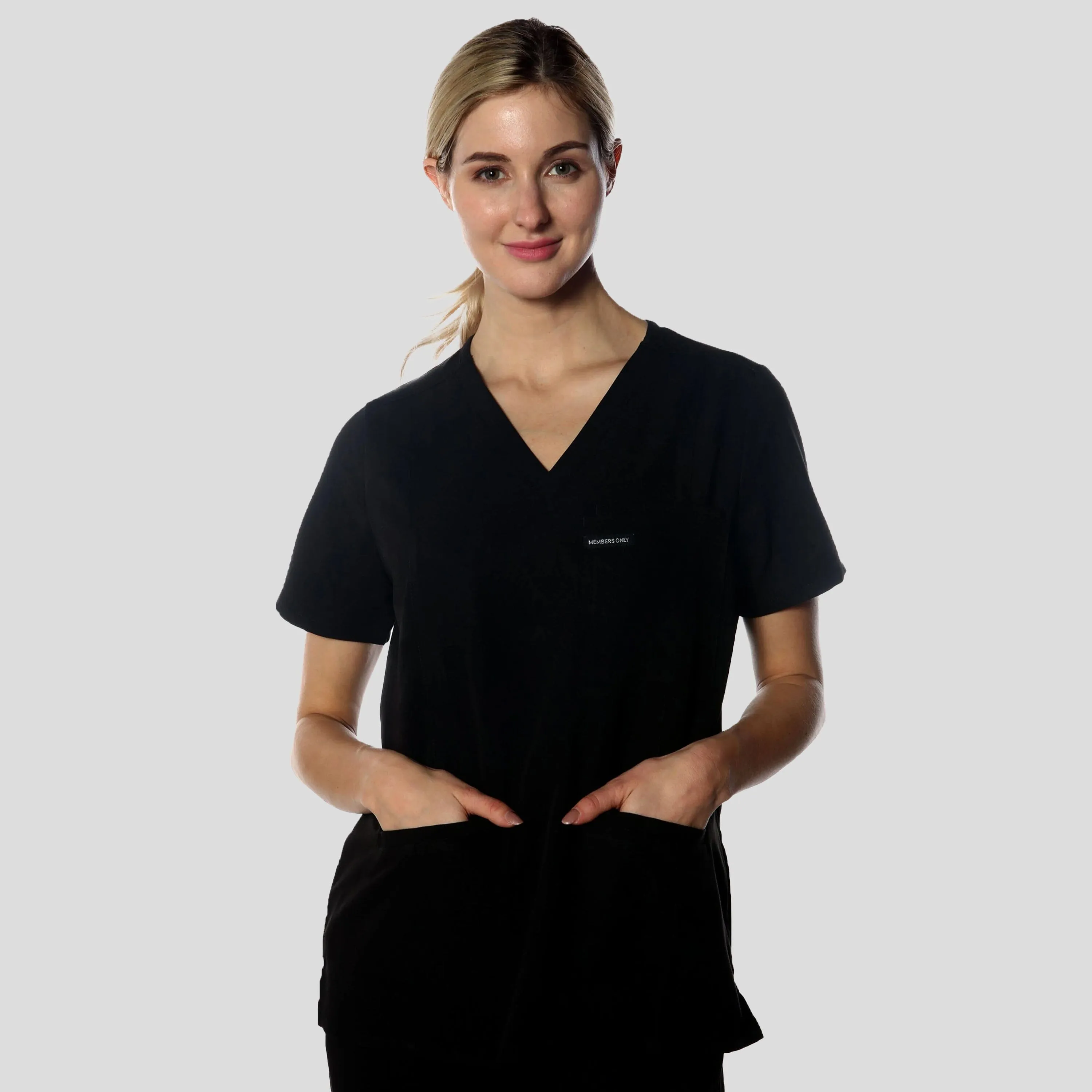 Siena 5-Pocket Scrub Top sold by Members Only product image thumbnail 2