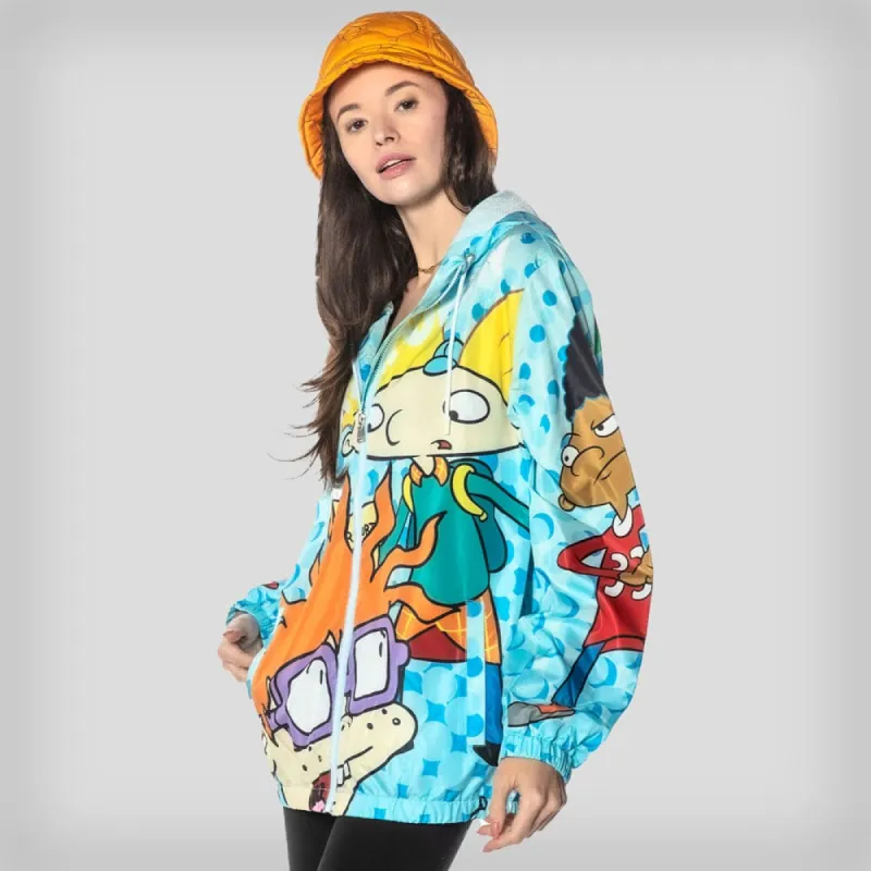 Women's Nickelodeon Tonal Dot Windbreaker Jacket - FINAL SALE sold by Members Only