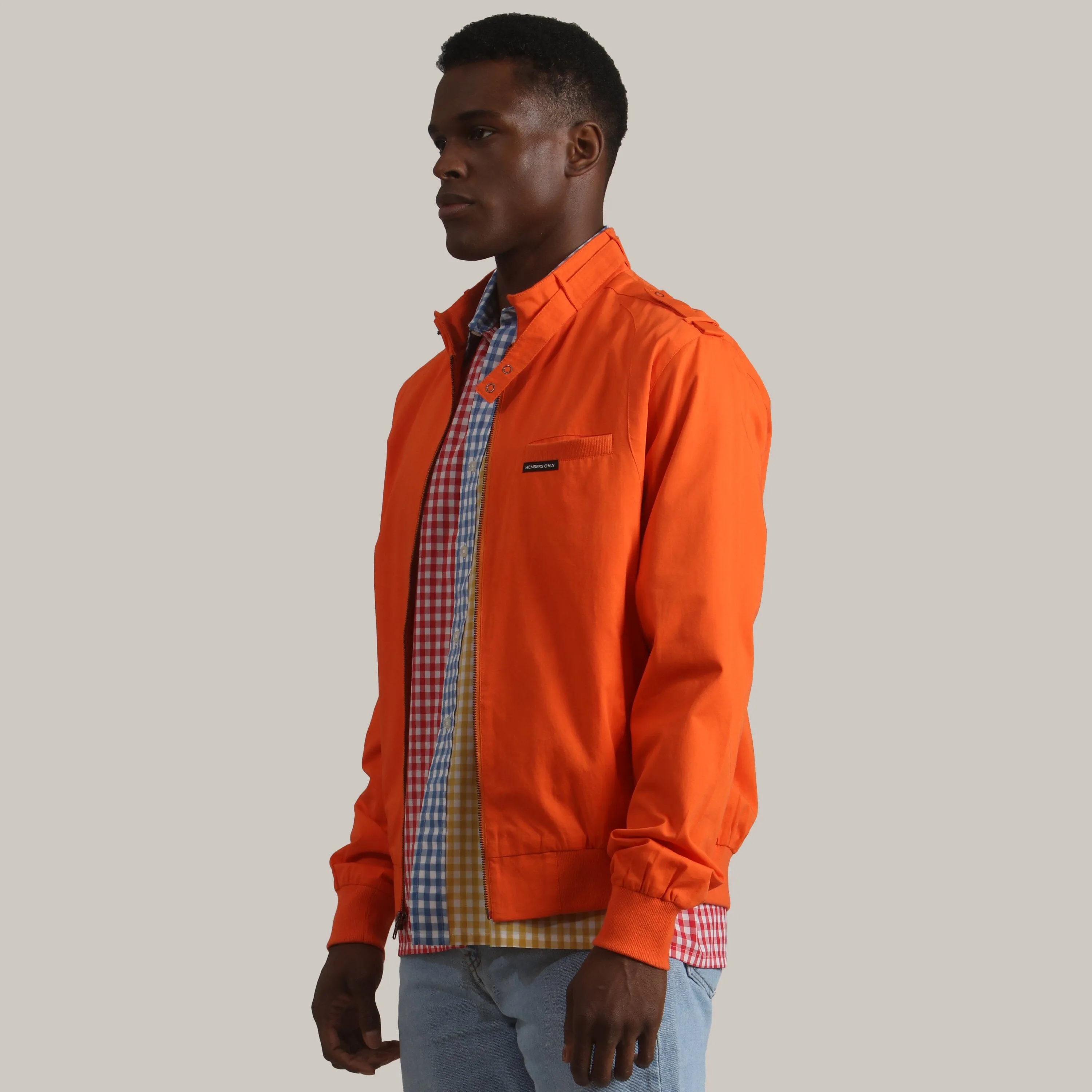 Men's Big & Tall Classic Iconic Racer Jacket sold by Members Only product image thumbnail 4