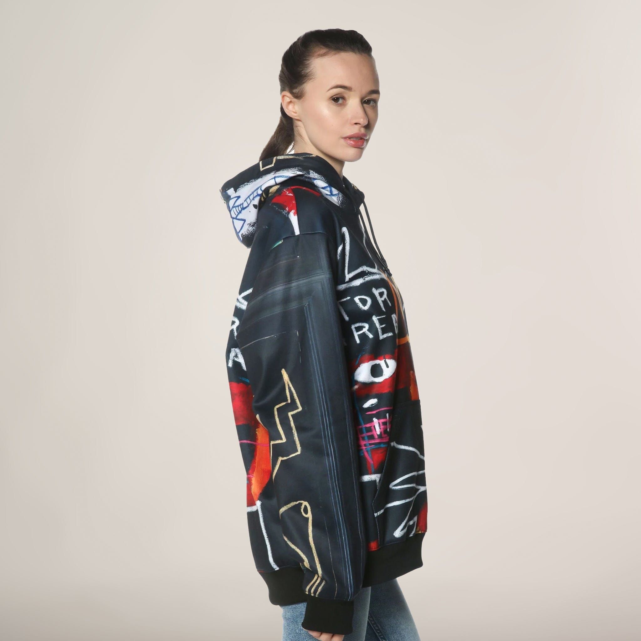 Women's Basquiat X Members Only Hoodie Oversized Jacket - FINAL SALE sold by Members Only product image thumbnail 4