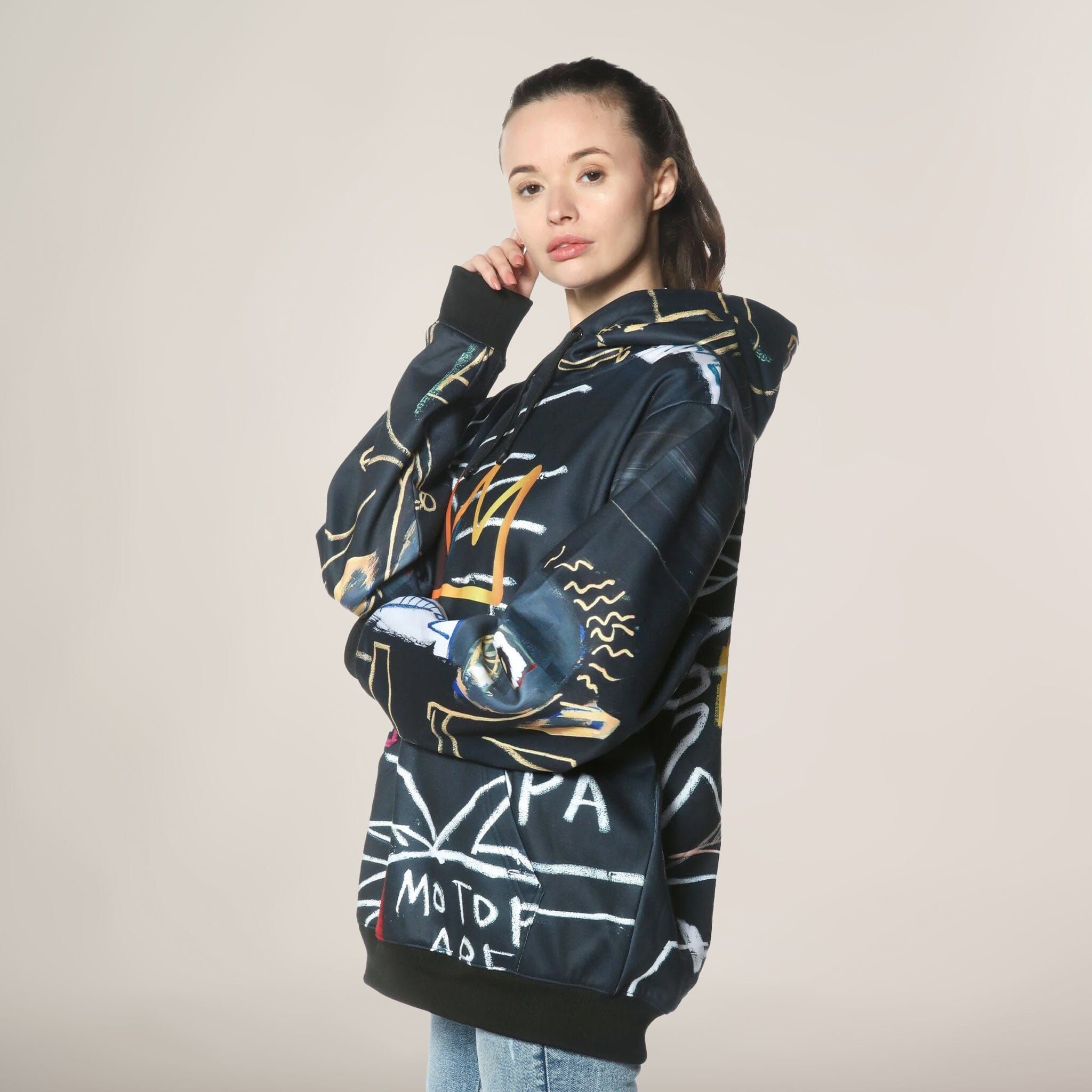 Women's Basquiat X Members Only Hoodie Oversized Jacket - FINAL SALE sold by Members Only product image thumbnail 2