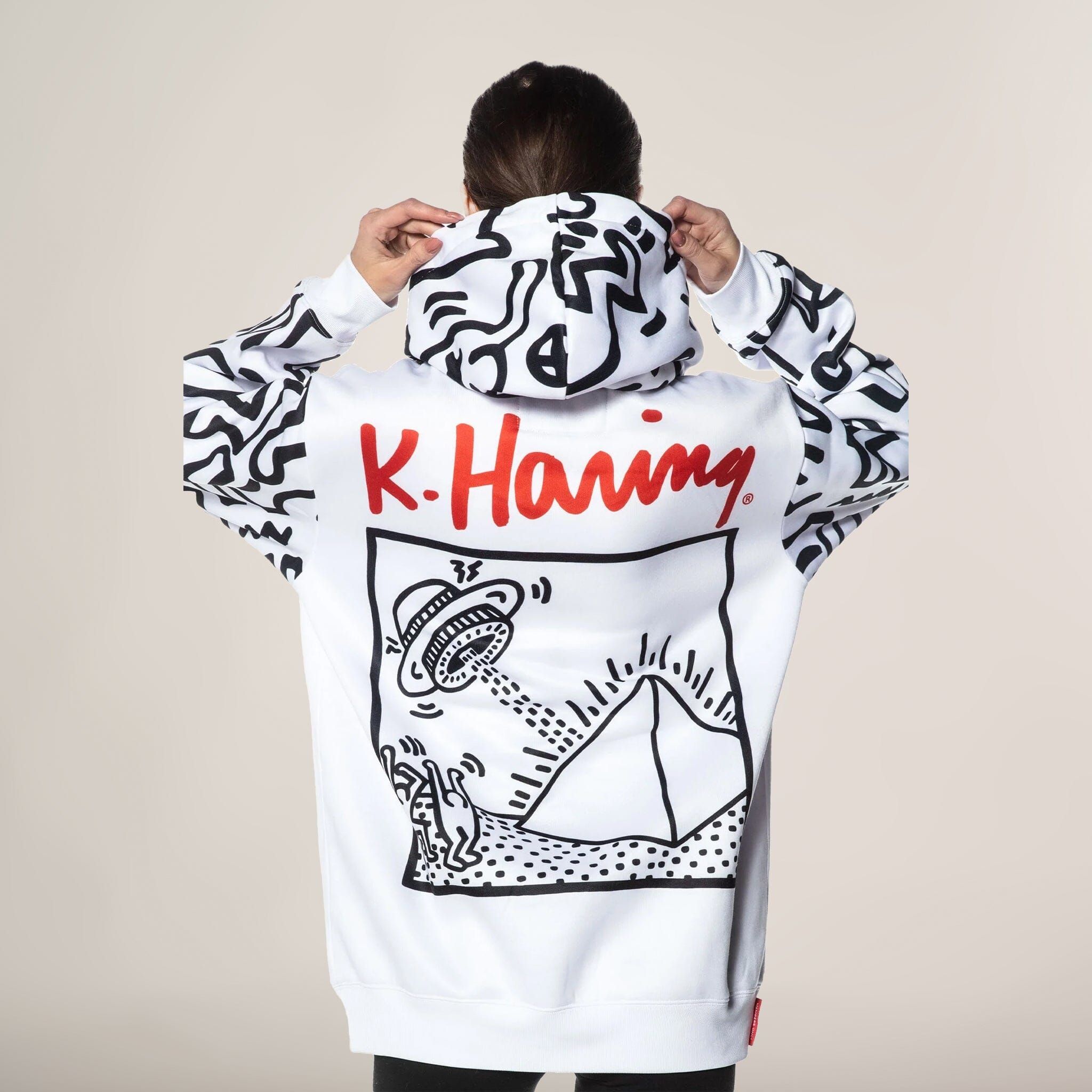 Women's Keith Haring X Members Only Hoodie Oversized Jacket - FINAL SALE sold by Members Only product image thumbnail 4