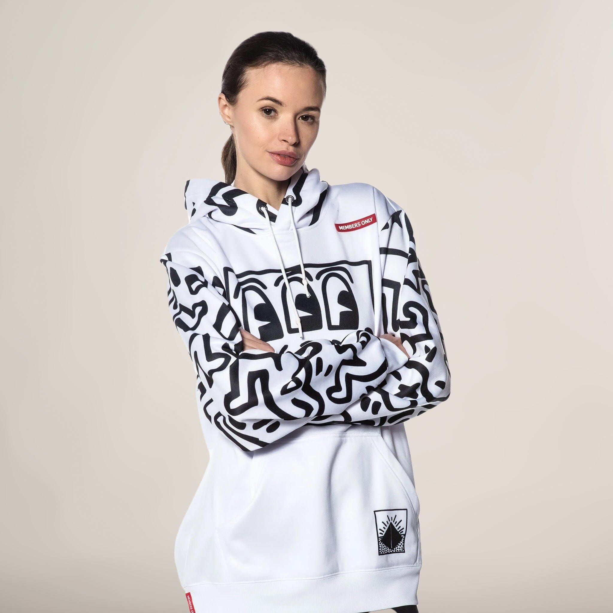 Women's Keith Haring X Members Only Hoodie Oversized Jacket - FINAL SALE sold by Members Only product image thumbnail 5