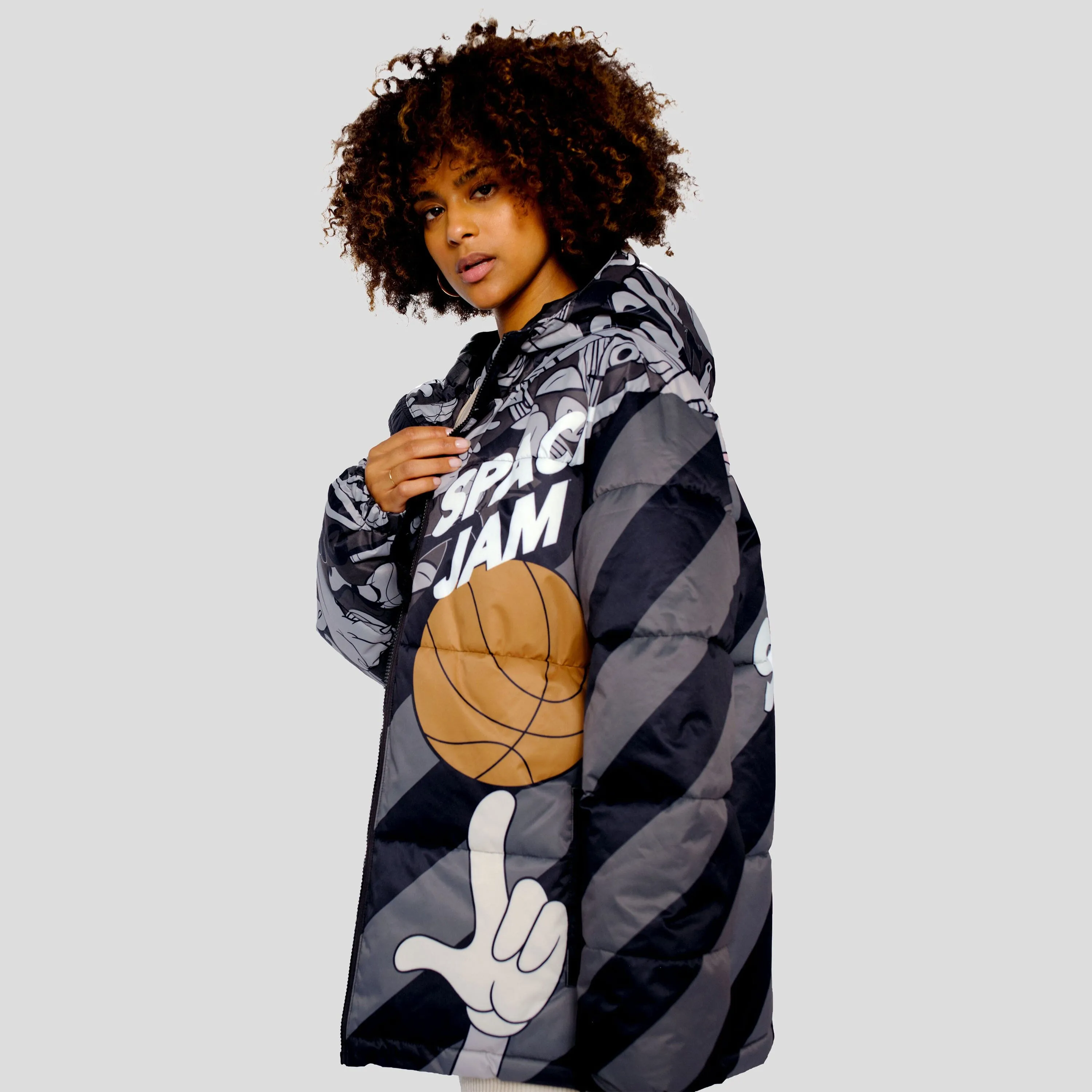 Women's Space Jam Puffer Oversized Jacket - FINAL SALE sold by Members Only product image thumbnail 5
