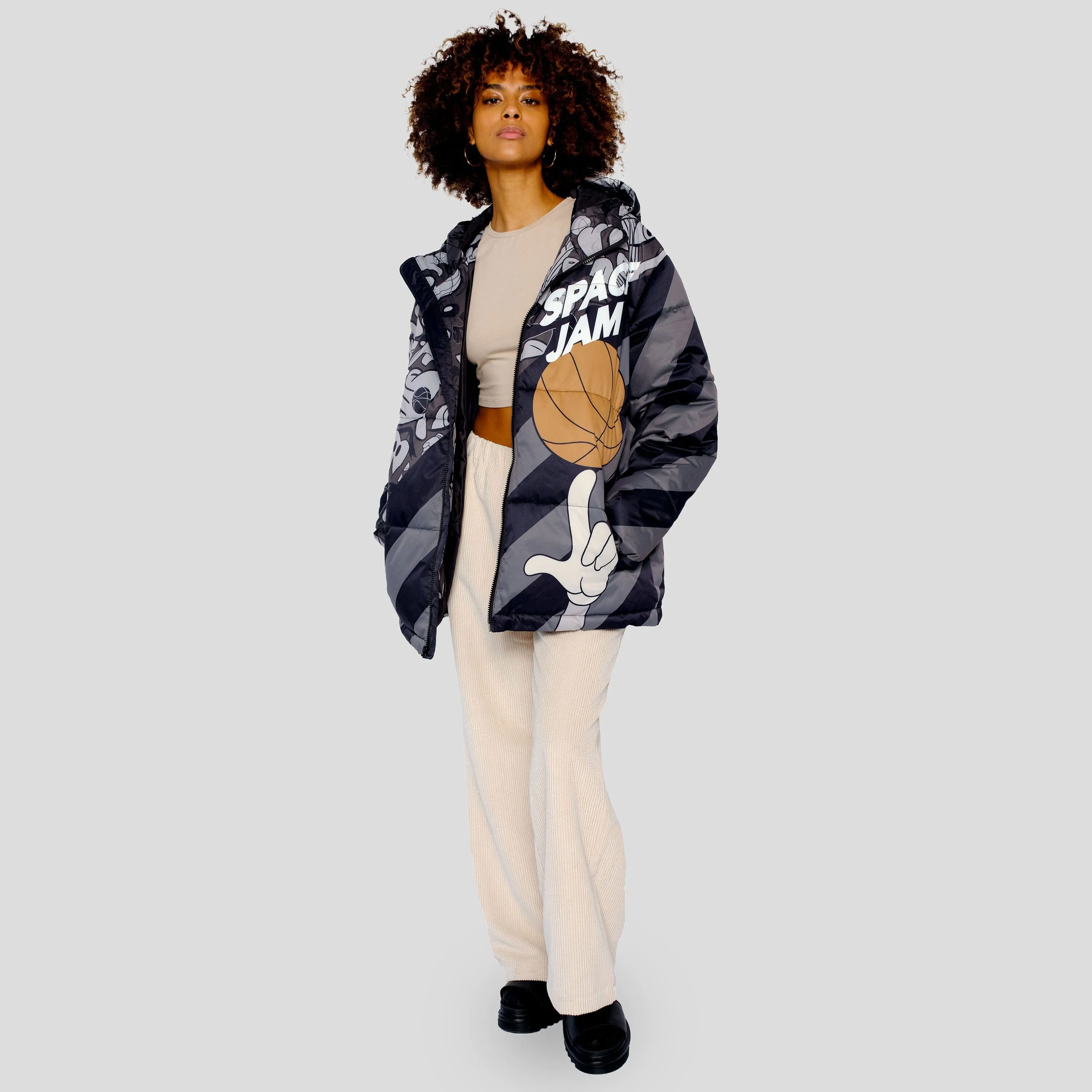 Women's Space Jam Puffer Oversized Jacket - FINAL SALE sold by Members Only product image thumbnail 3