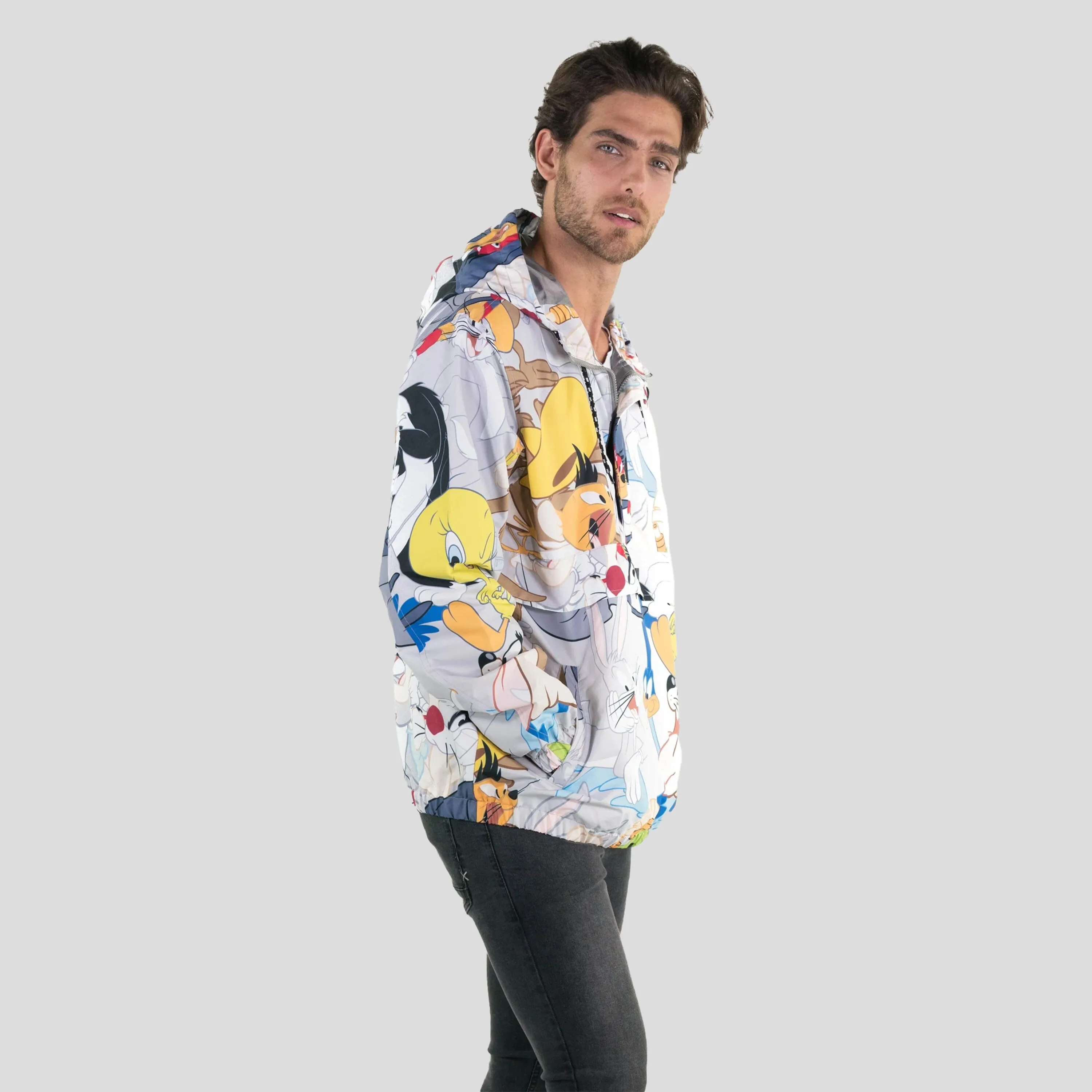Men's Looney Tunes Print Popover Jacket - FINAL SALE sold by Members Only product image thumbnail 2