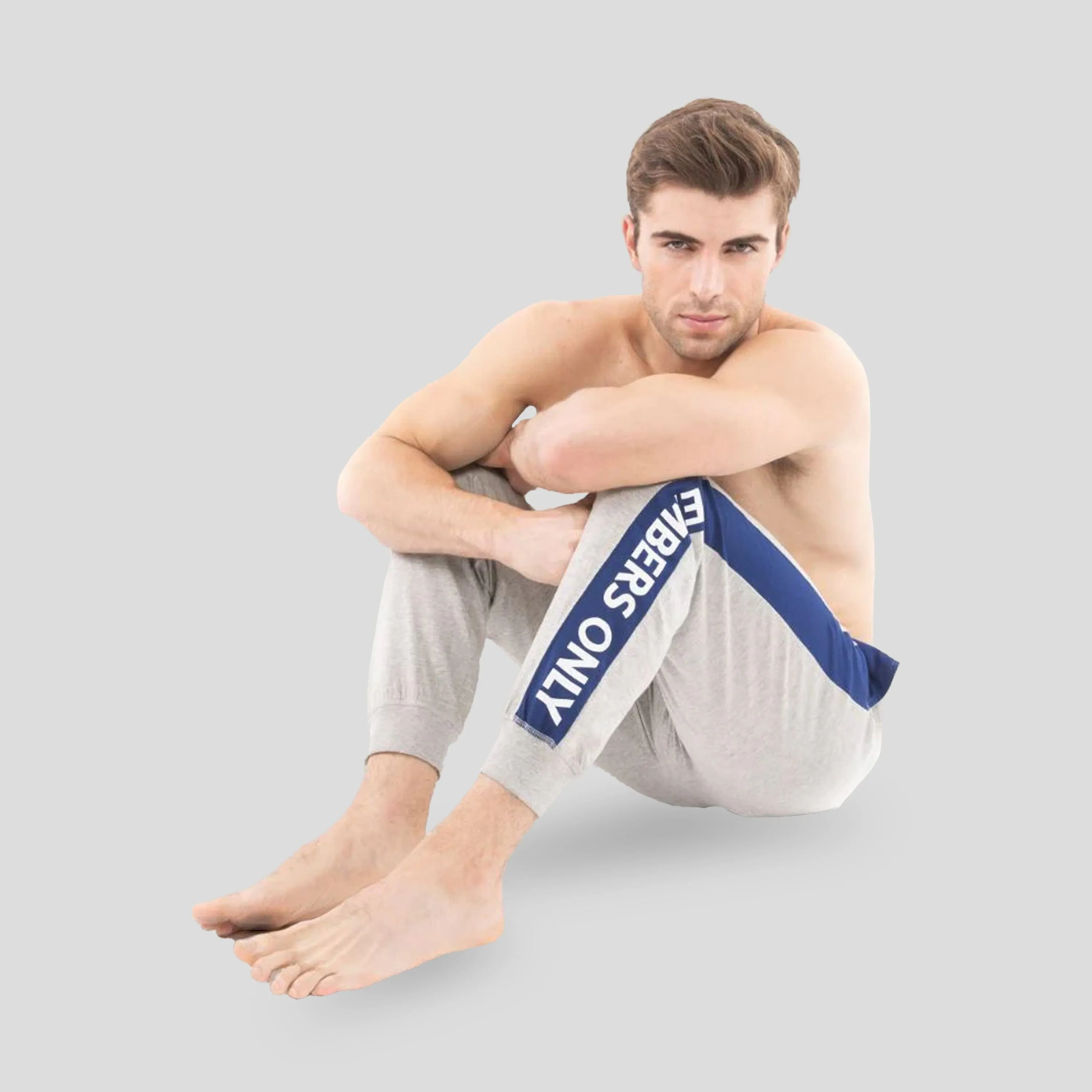 Men's Logo Leg Jersey Sleep Jogger - Grey - FINAL SALE sold by Members Only product image thumbnail 2