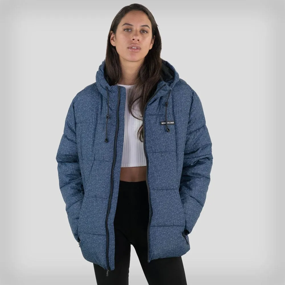 Women's Heather Print Puffer Oversized Jacket - FINAL SALE sold by Members Only product image thumbnail 5