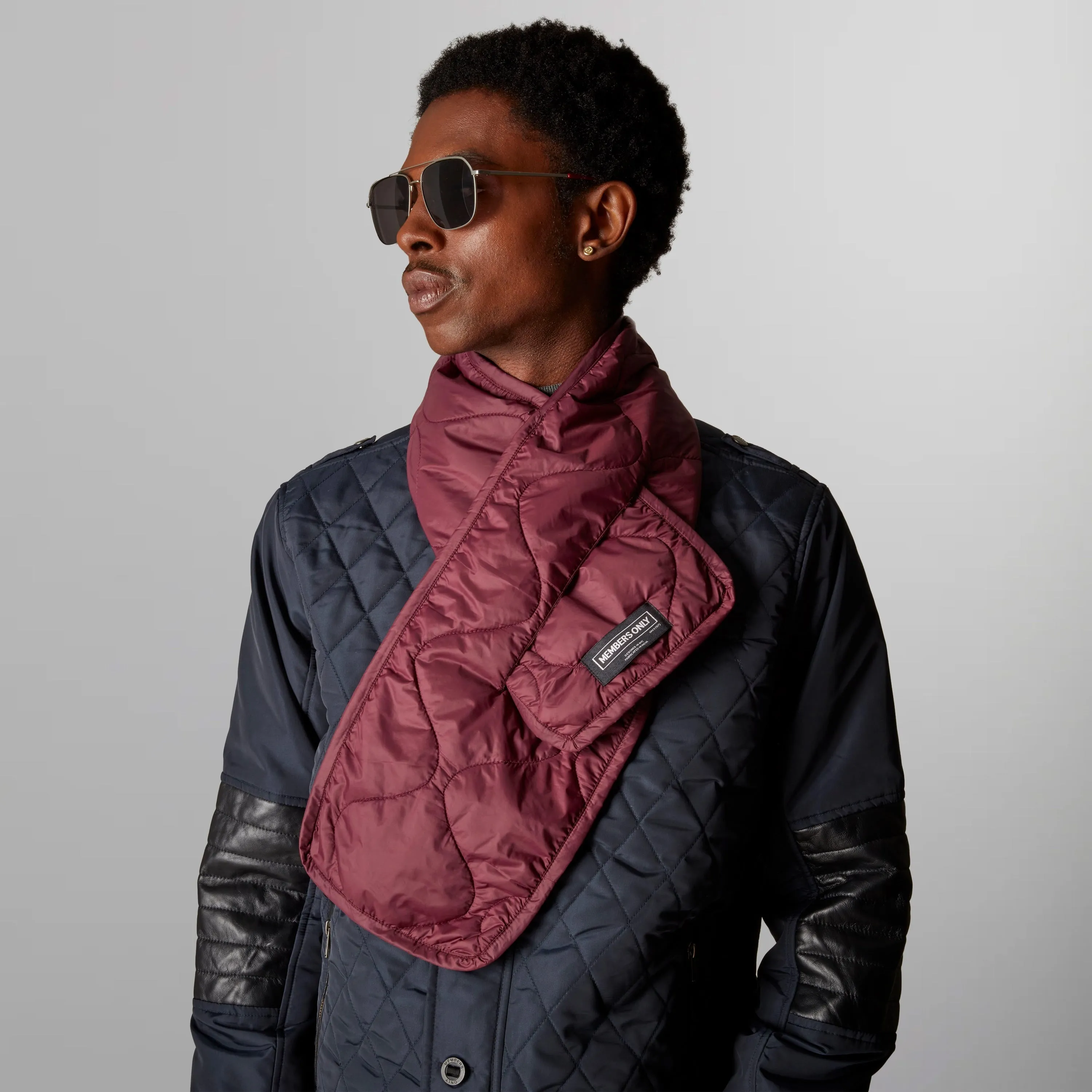 Members Only Quilted Scarf sold by Members Only product image thumbnail 5