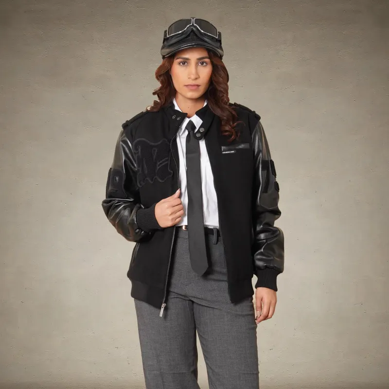 Women's Oversized Varsity Jacket sold by Members Only