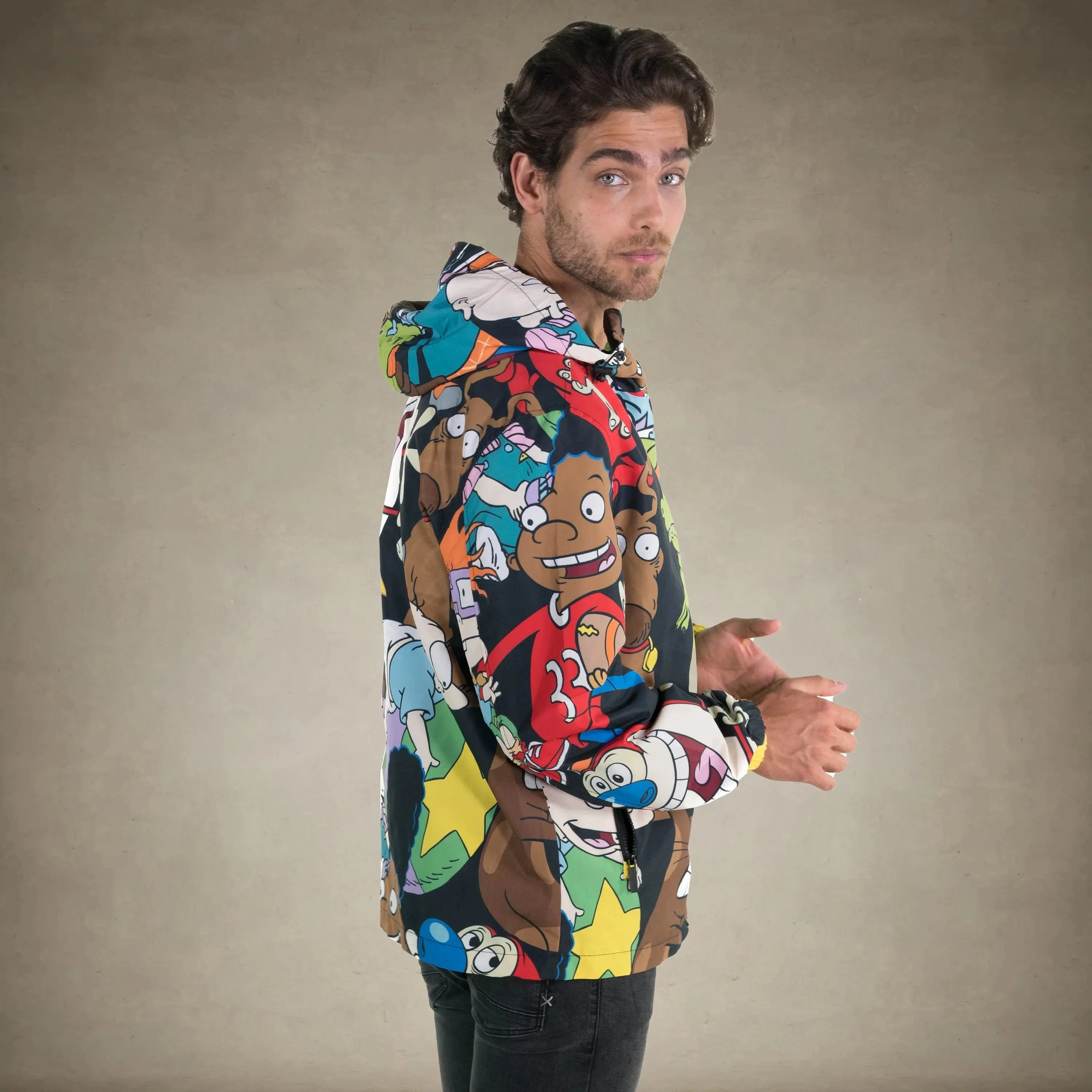 Men's Nickelodeon Mash Print Windbreaker Jacket - FINAL SALE sold by Members Only product image thumbnail 2