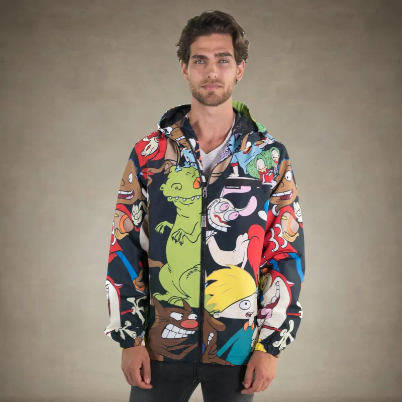 Men's Nickelodeon Mash Print Windbreaker Jacket - FINAL SALE sold by Members Only