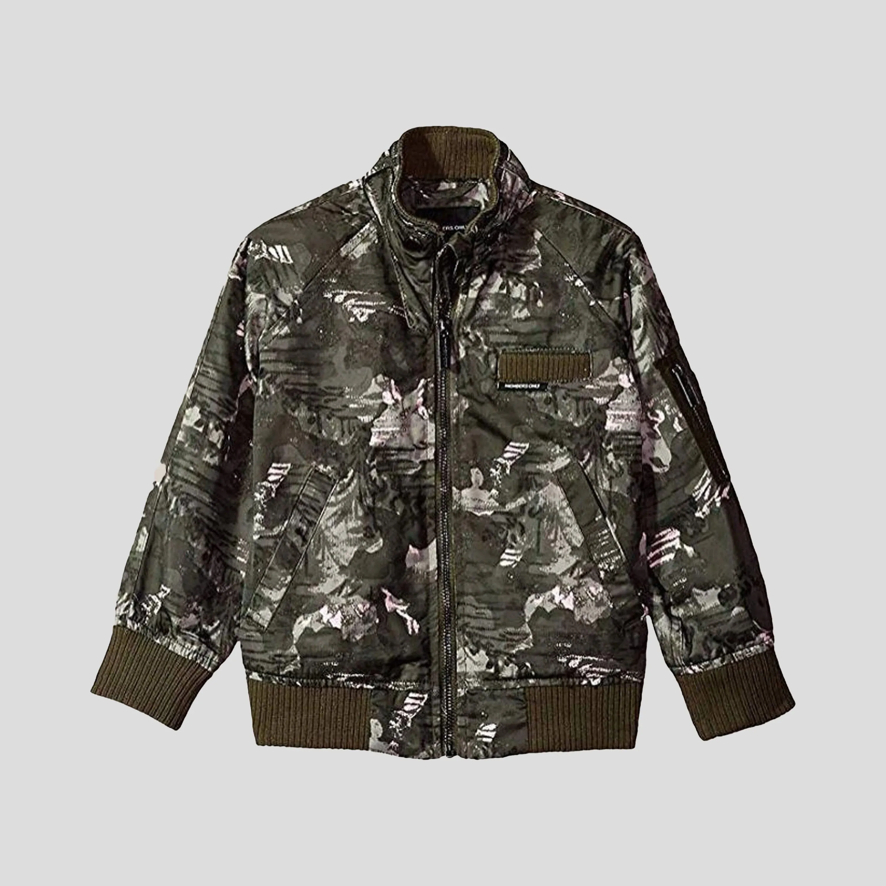 Girl's Elongated Satin Boyfriend Bomber Jacket - FINAL SALE sold by Members Only product image thumbnail 2