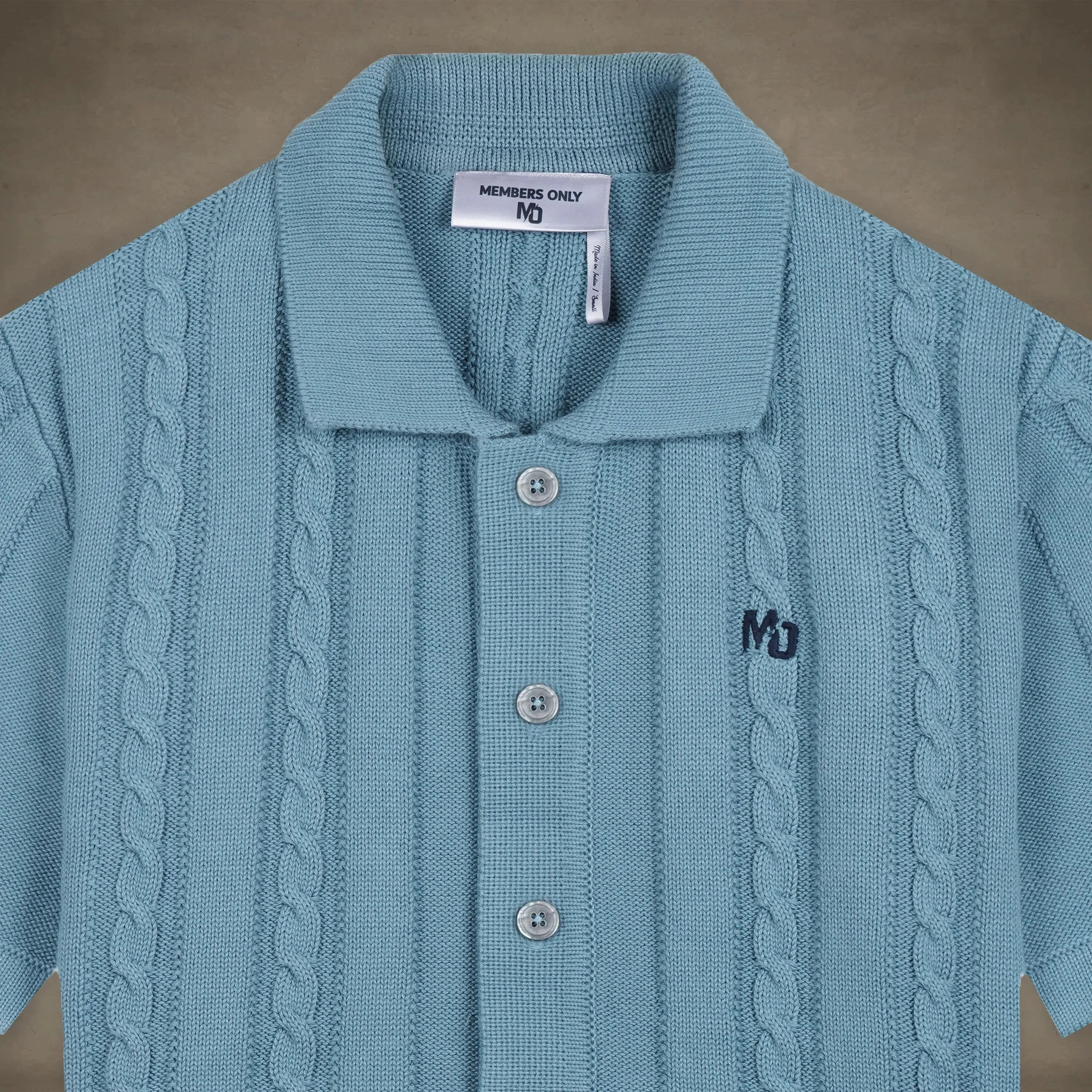 Men's JC Polo Cable Sweater sold by Members Only product image thumbnail 2