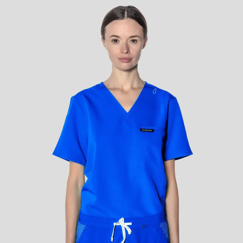 Bari 1-Pocket Scrub Top sold by Members Only