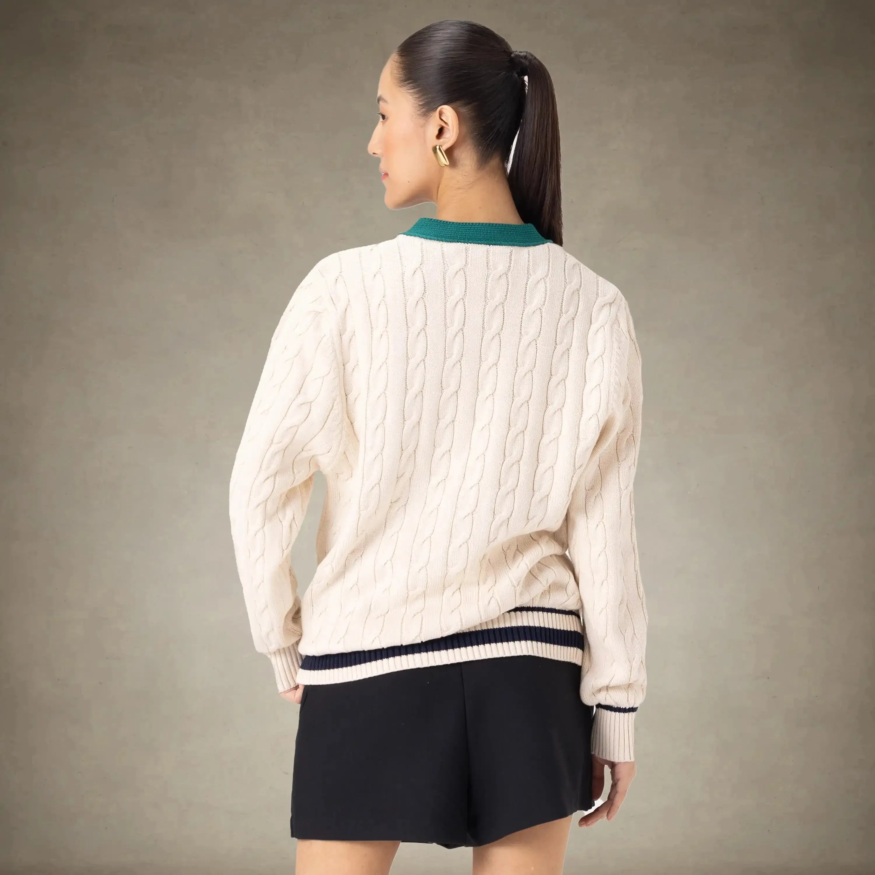 Women's Cable Knit Cardigan sold by Members Only product image thumbnail 4