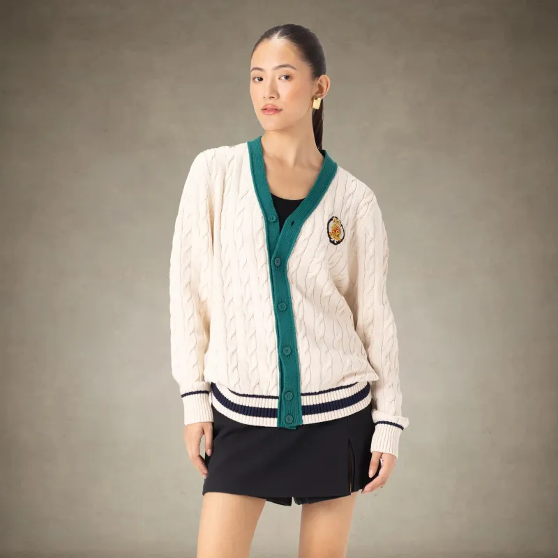 Women's Cable Knit Cardigan sold by Members Only