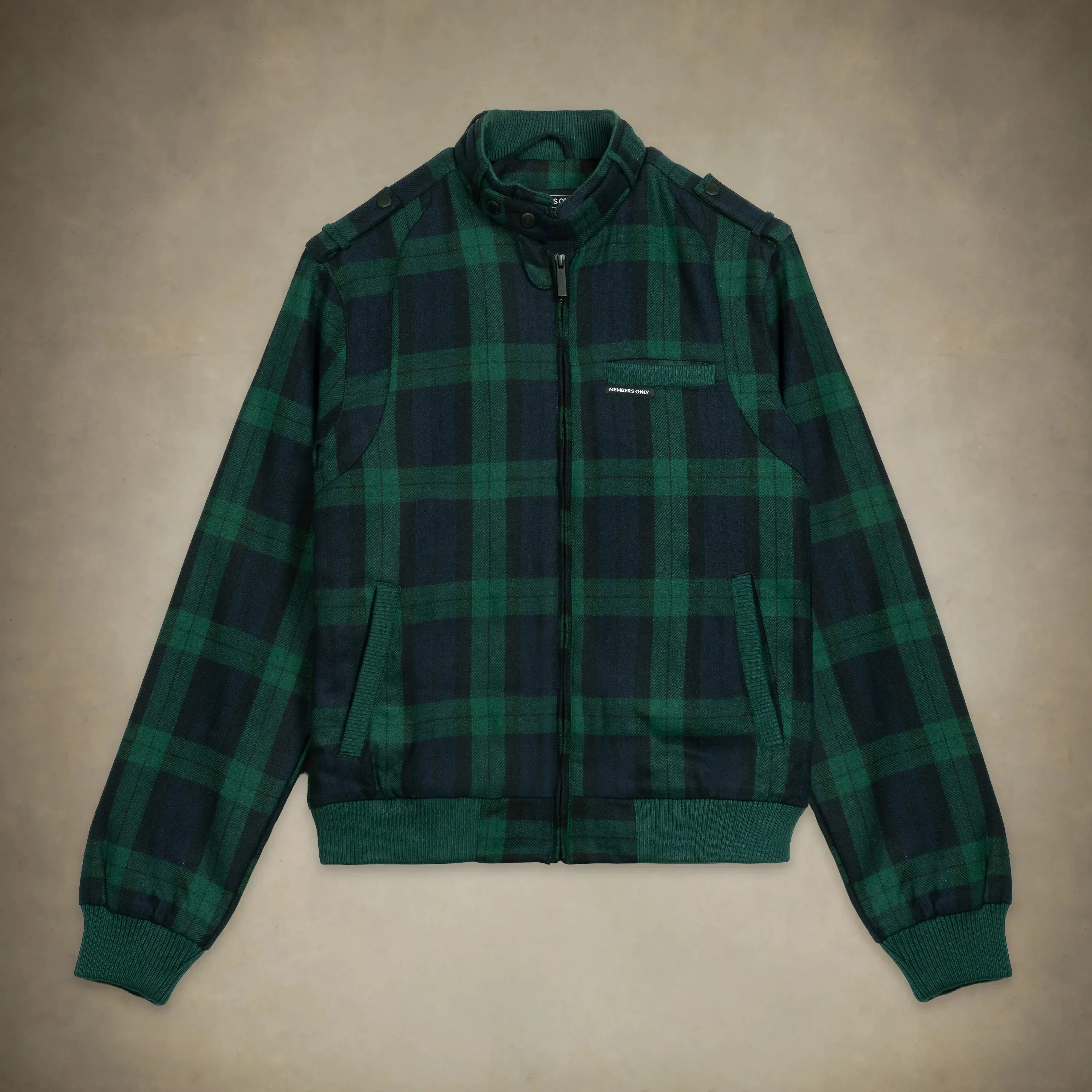 Women's Oversized Wool Iconic Racer Jacket sold by Members Only