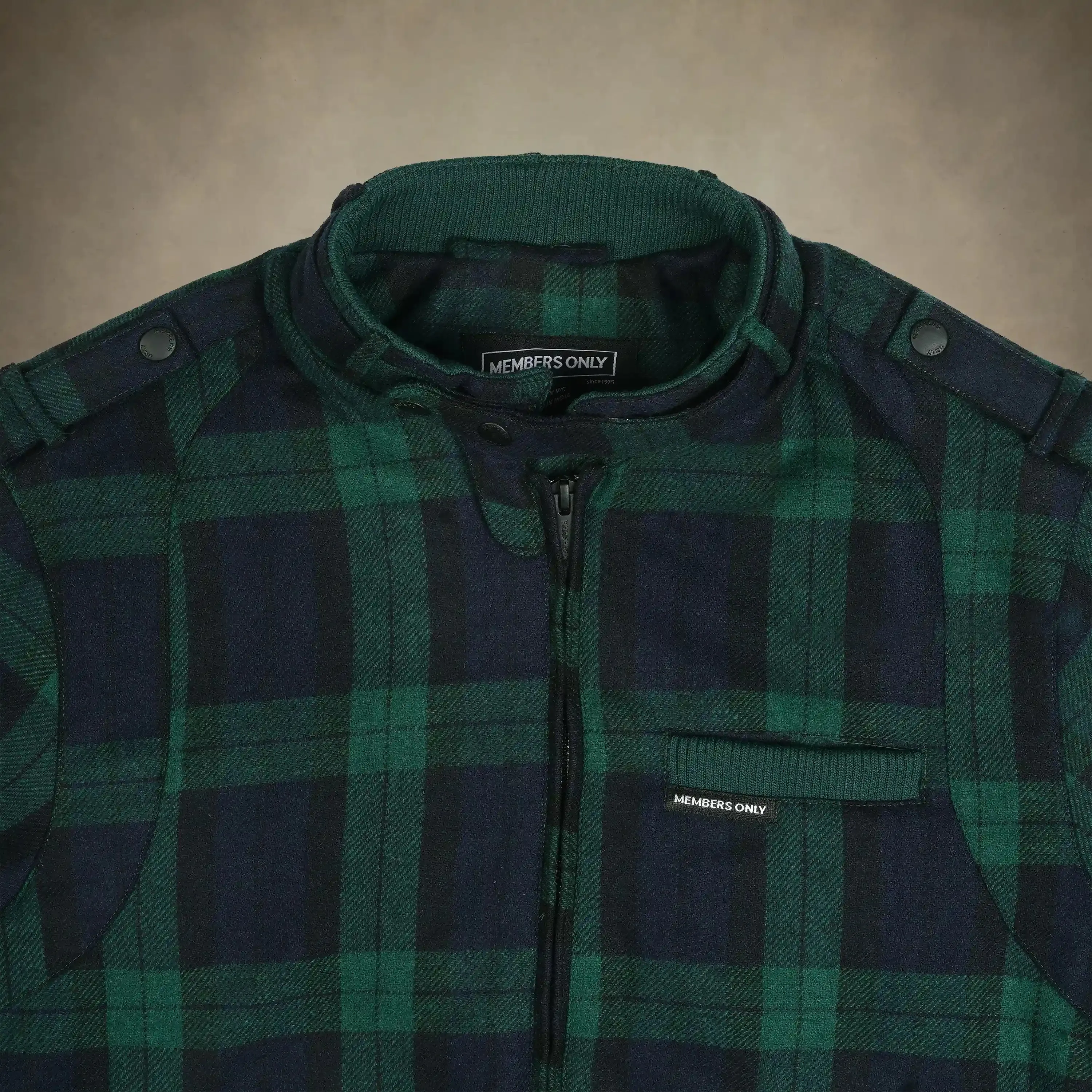 Women's Oversized Wool Iconic Racer Jacket sold by Members Only product image thumbnail 5