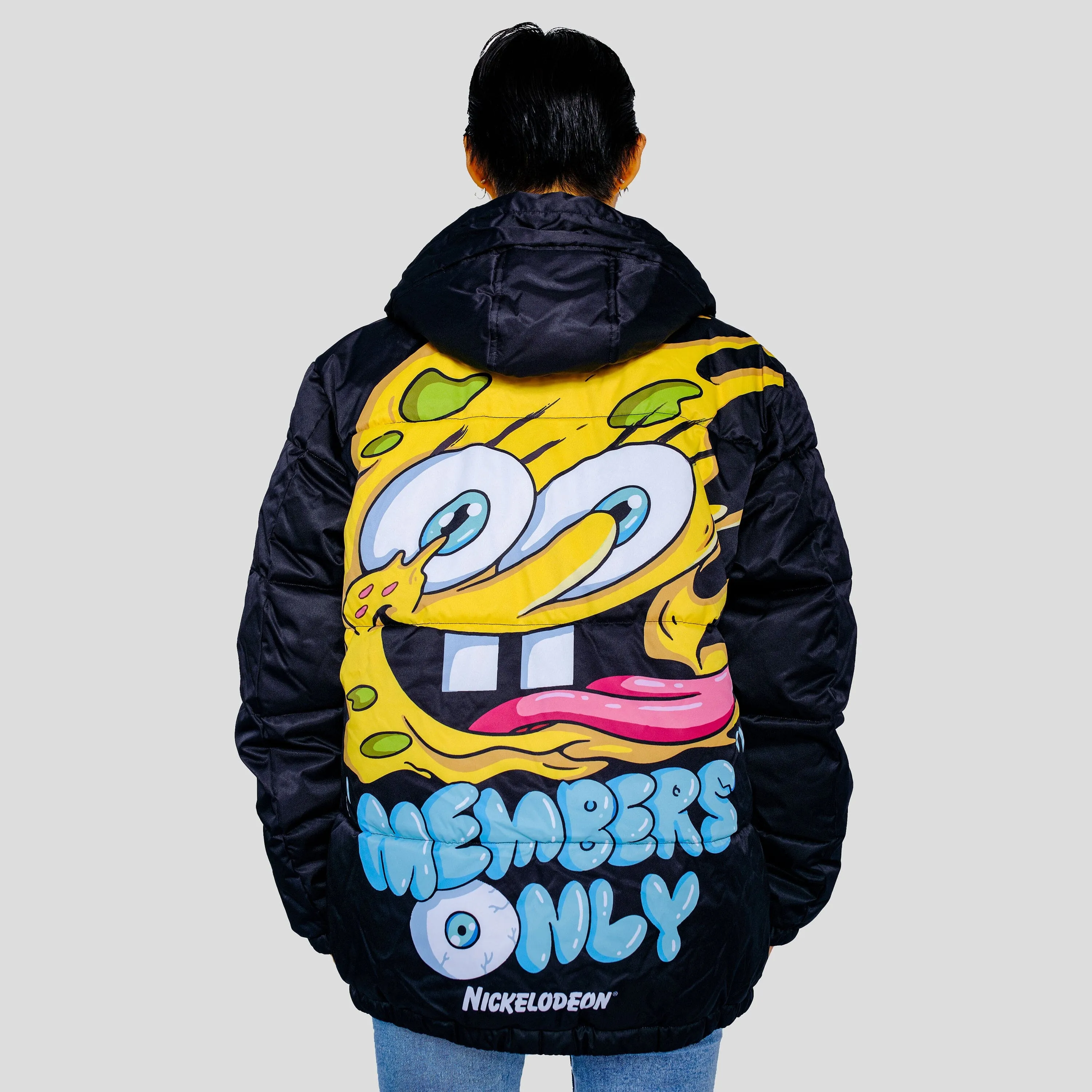 Women's Rad Spongebob Puffer Oversized Jacket - FINAL SALE sold by Members Only product image thumbnail 5