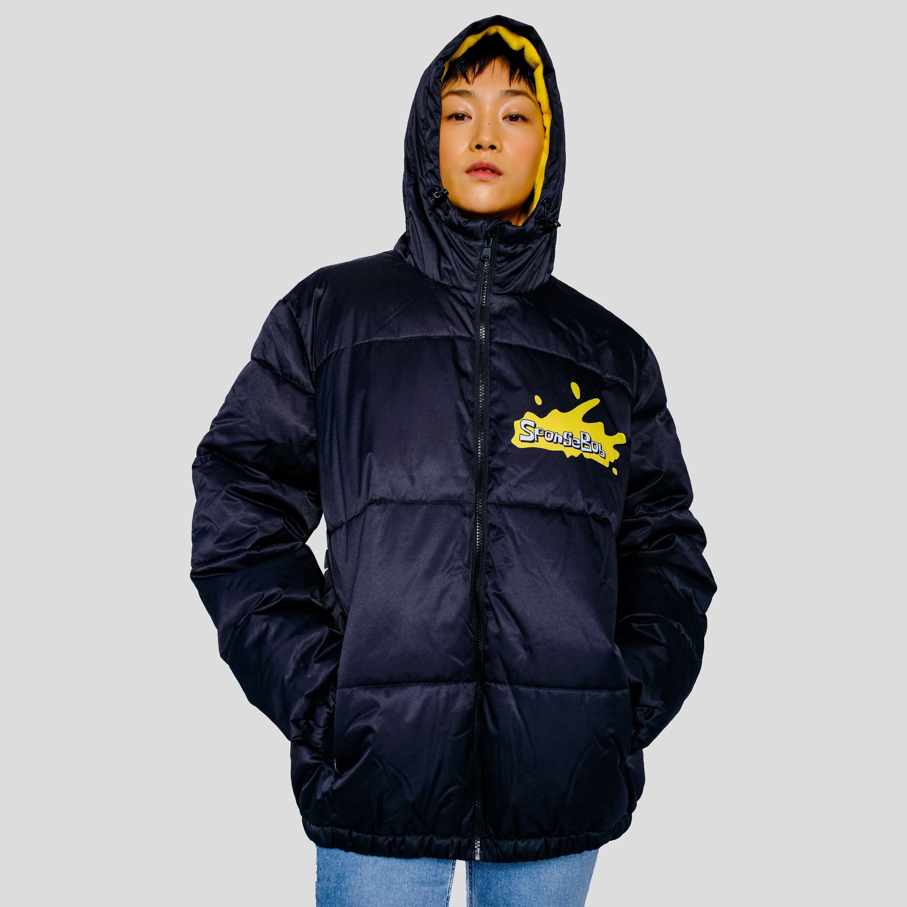 Women's Rad Spongebob Puffer Oversized Jacket - FINAL SALE sold by Members Only product image thumbnail 2