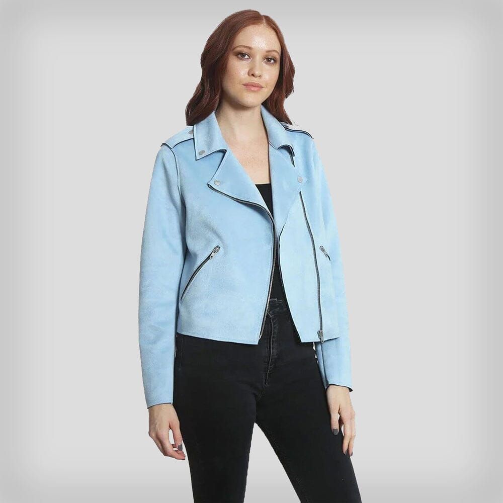 Women's Faux Suede Moto Jacket - FINAL SALE sold by Members Only