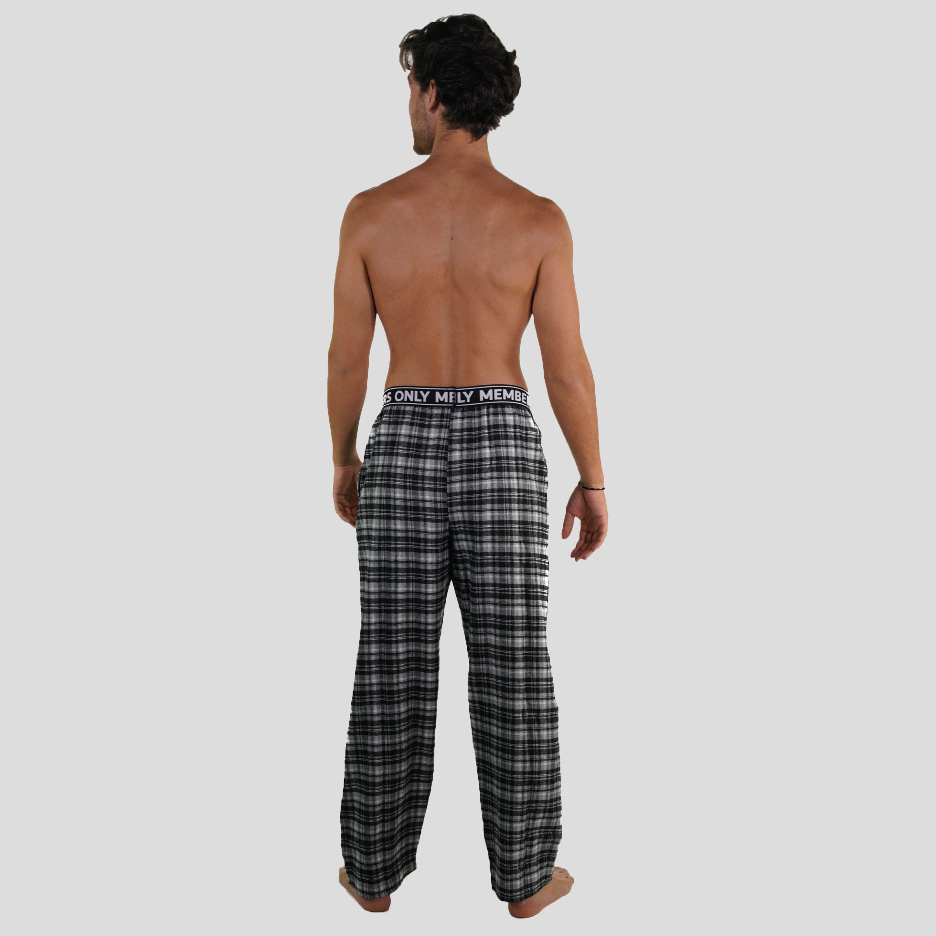 Men's Flannel Sleep Pants Logo Elastic - Grey - FINAL SALE sold by Members Only product image thumbnail 4