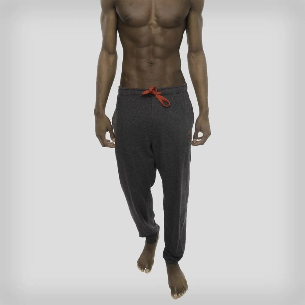Men's Heather Contrast Elastic Sleep Pants - Charcoal Red - FINAL SALE sold by Members Only