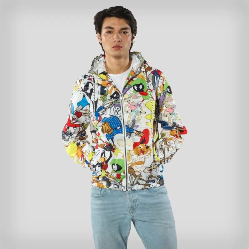 Men's Looney Tunes Collab Print Windbreaker Jacket - FINAL SALE sold by Members Only