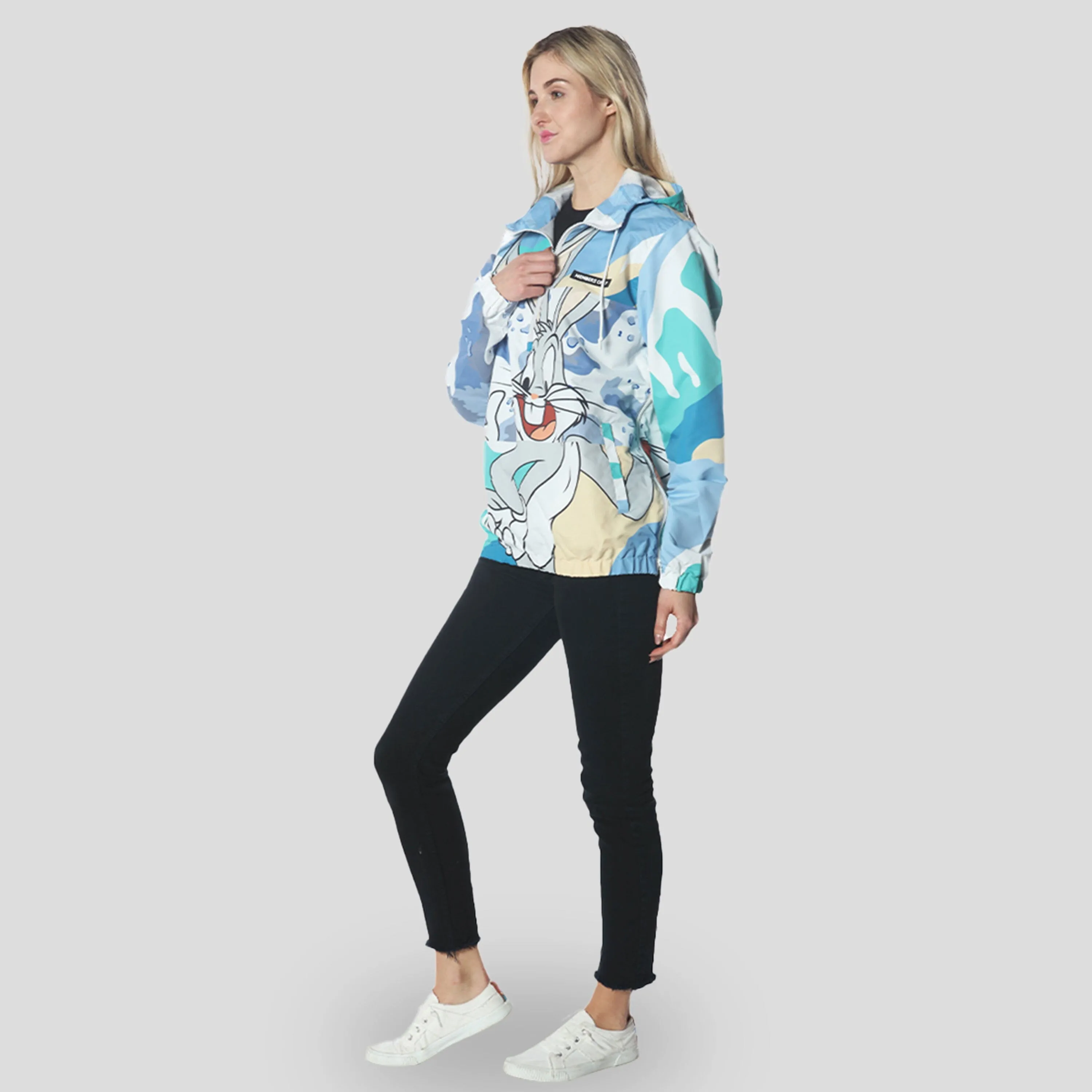 Women's Bugs Patchwork Windbreaker Oversized Jacket - FINAL SALE sold by Members Only product image thumbnail 5