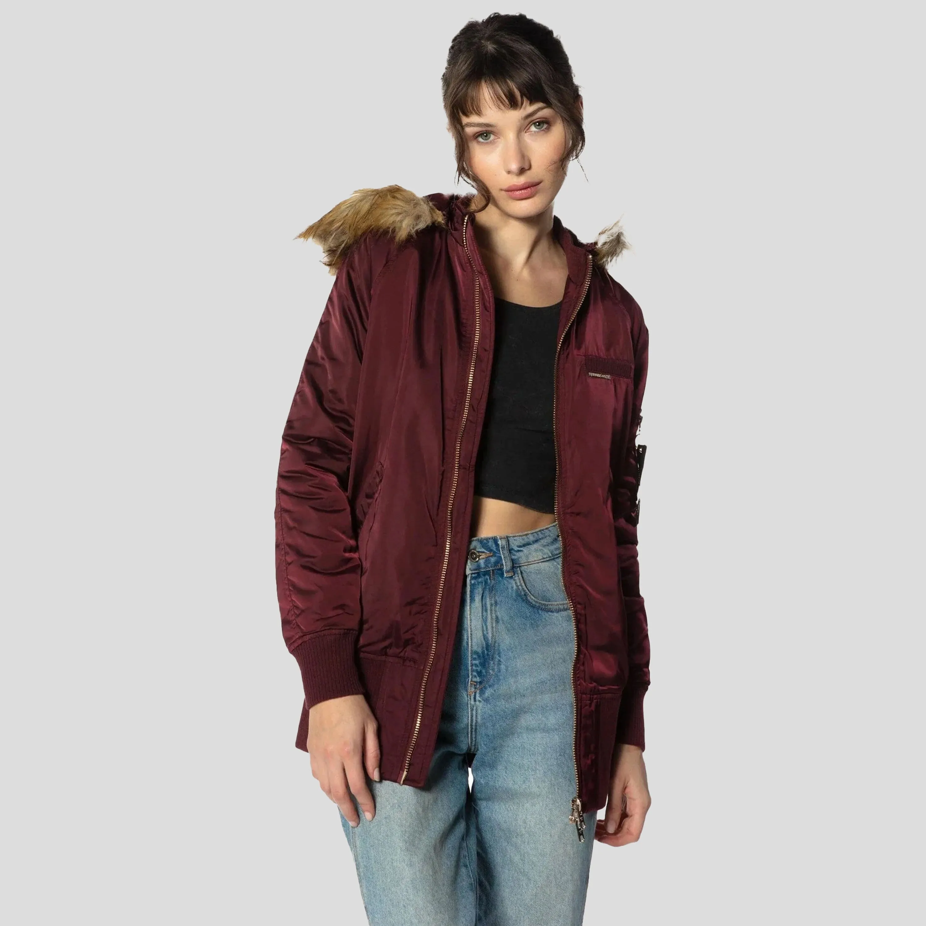 Women's Solid Popover Oversized Jacket - FINAL SALE sold by Members Only product image thumbnail 2