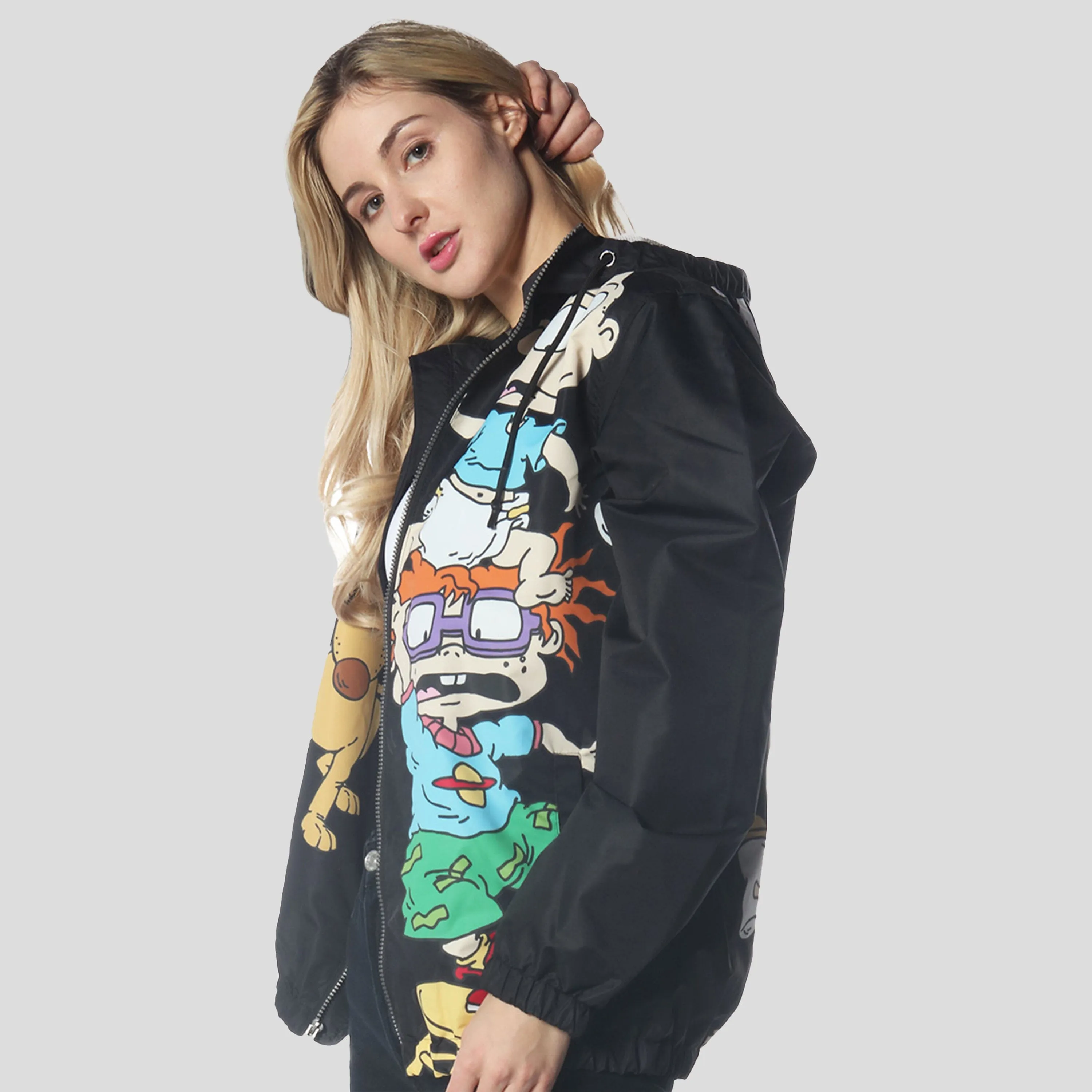 Women's Chucky Placement Windbreaker Oversized Jacket - FINAL SALE sold by Members Only product image thumbnail 5