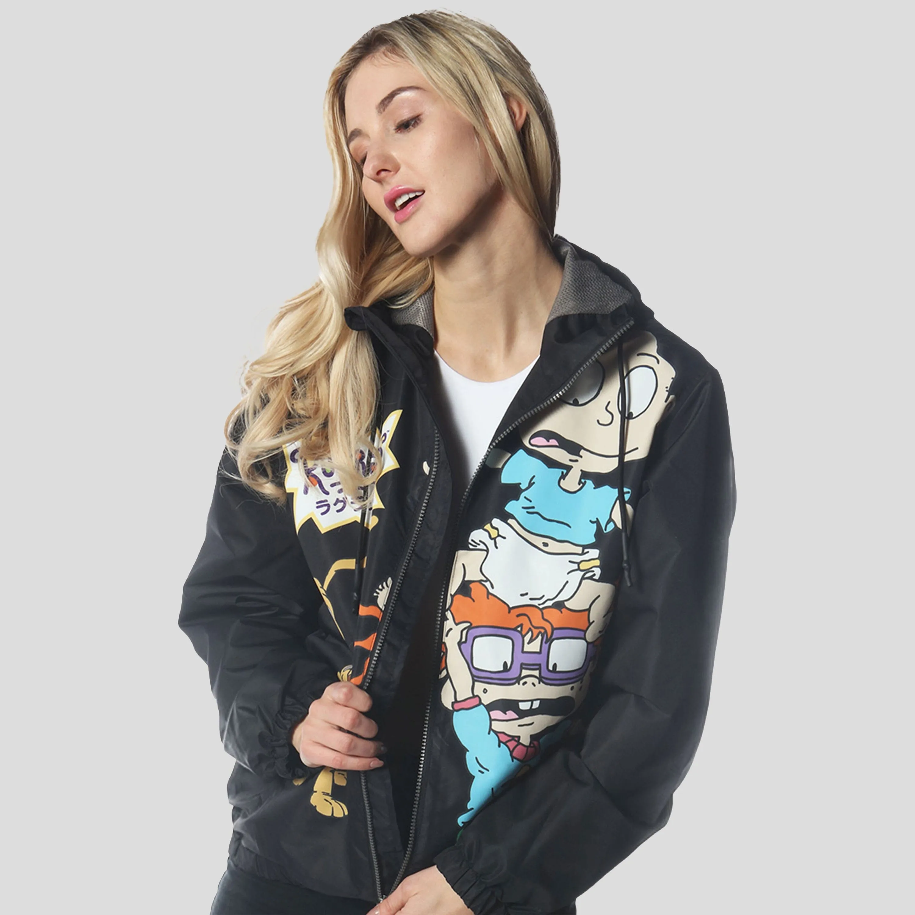 Women's Chucky Placement Windbreaker Oversized Jacket - FINAL SALE sold by Members Only product image thumbnail 2
