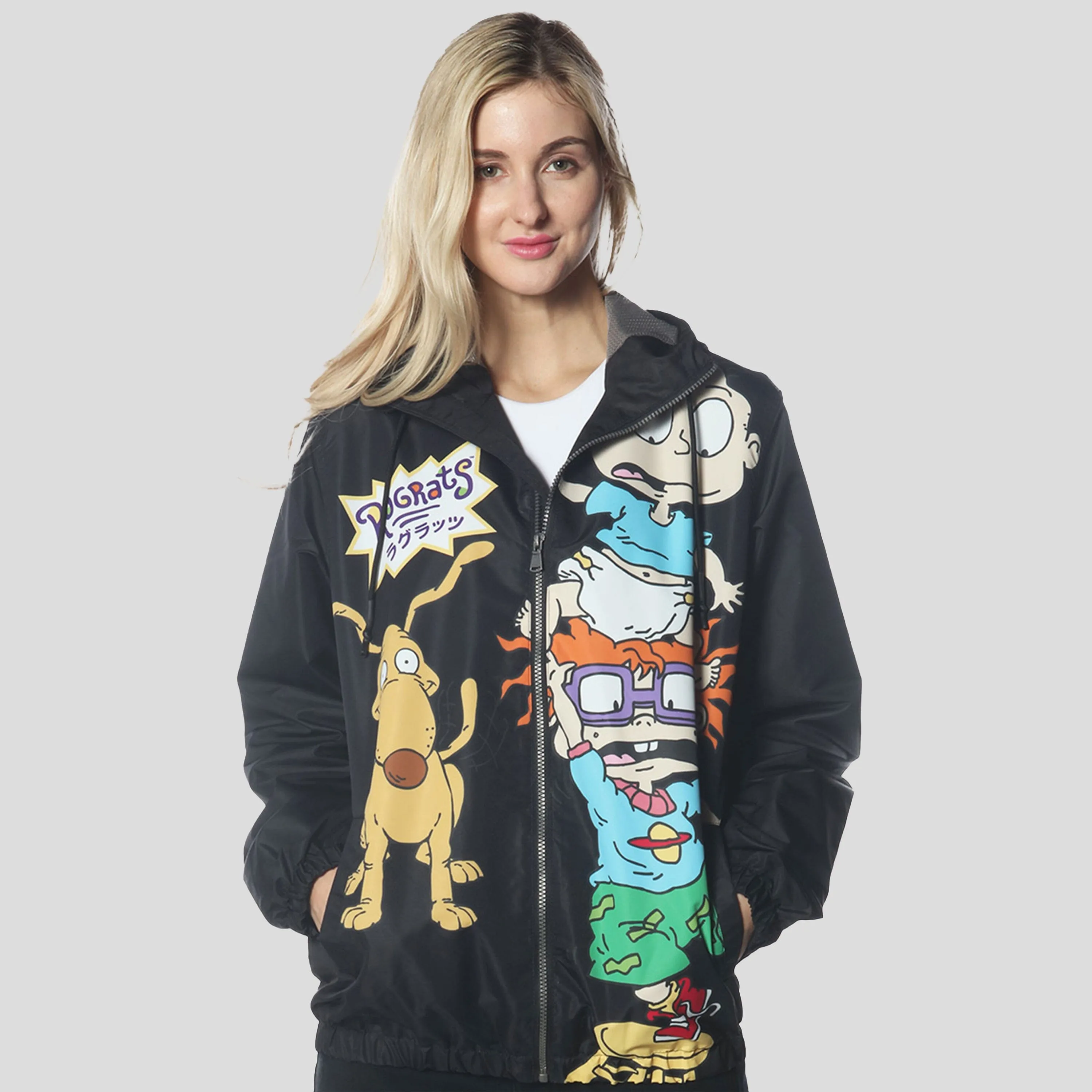 Women's Chucky Placement Windbreaker Oversized Jacket - FINAL SALE sold by Members Only product image thumbnail 3
