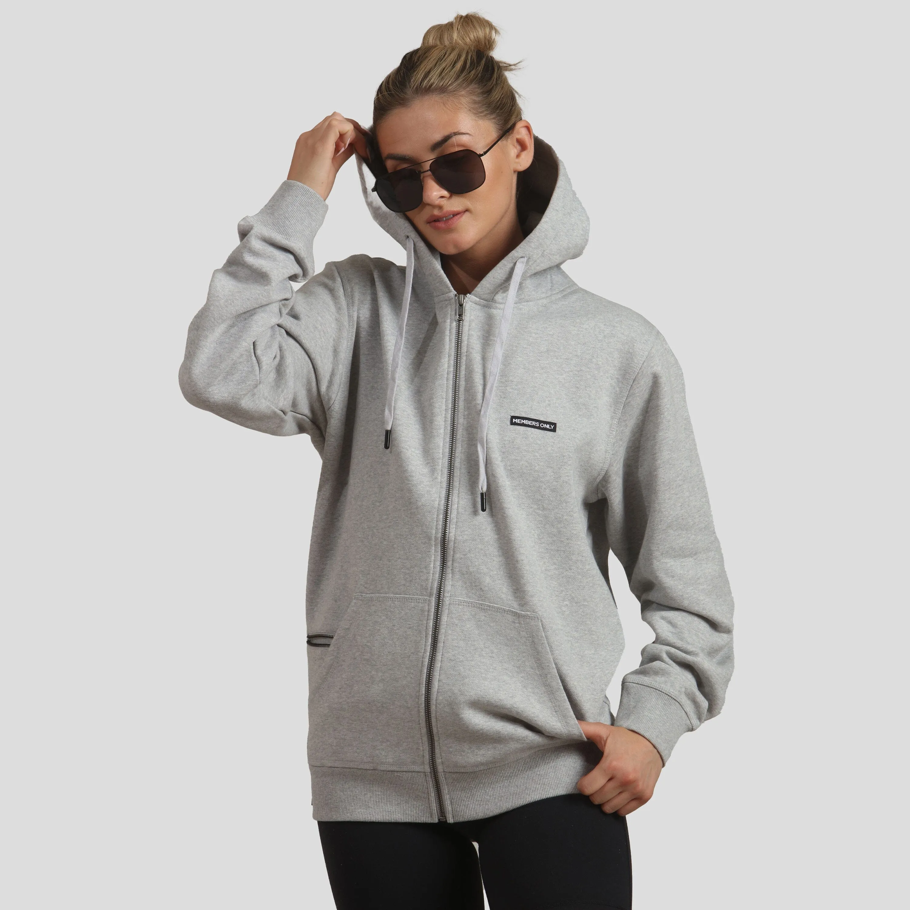 Women's Brooklyn Zip-Up Oversized Hoodie sold by Members Only