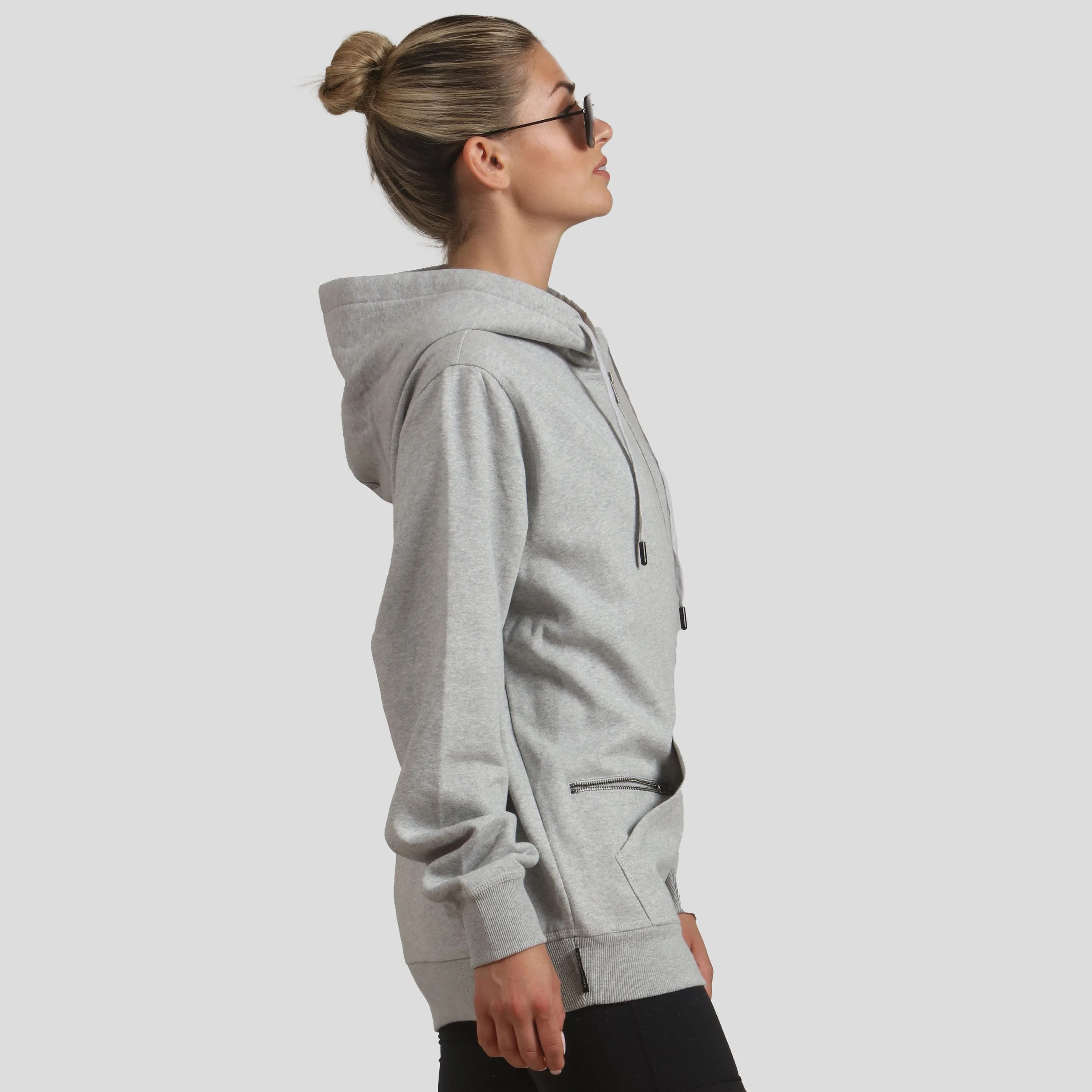 Women's Brooklyn Zip-Up Oversized Hoodie sold by Members Only product image thumbnail 3