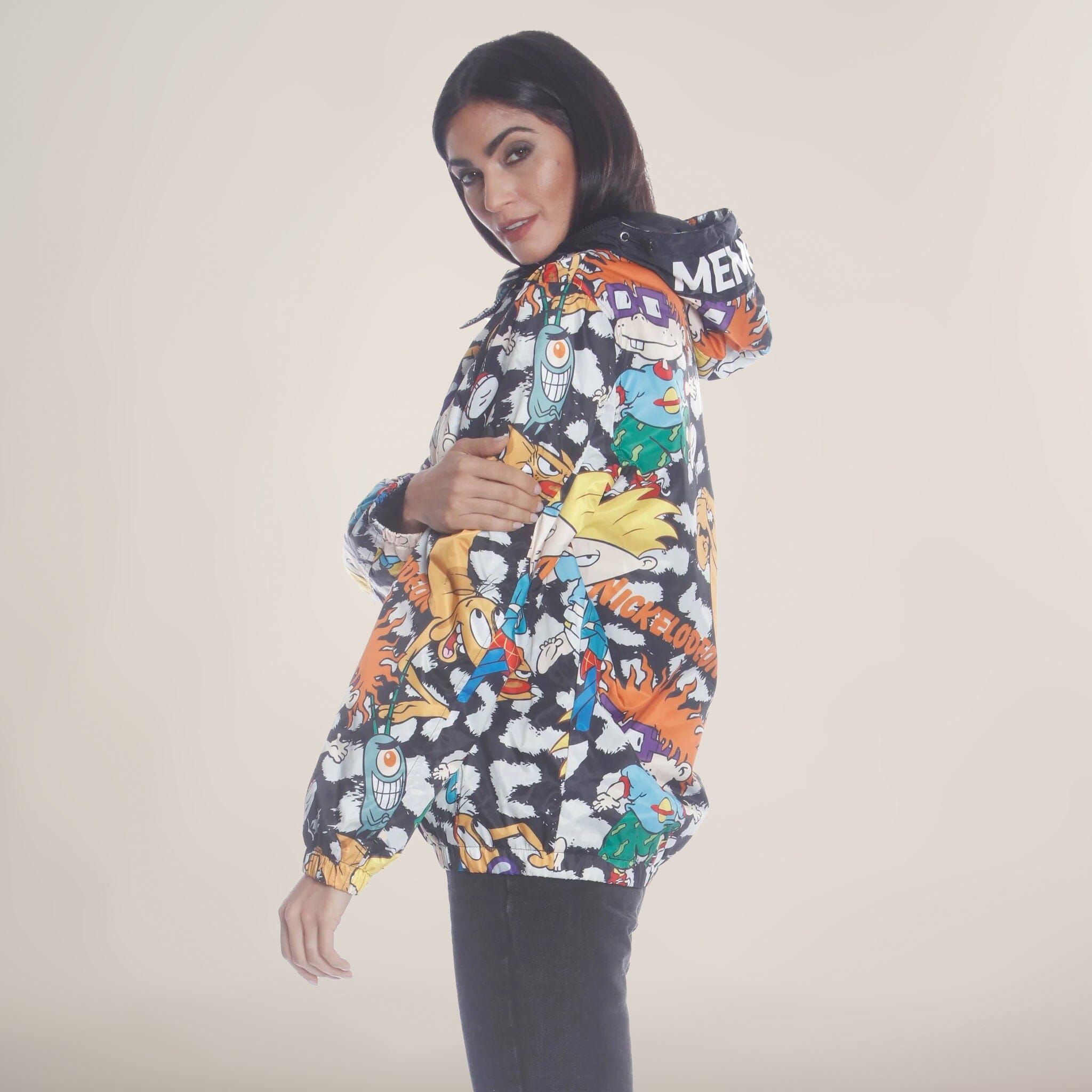 Women's Nickelodeon Mash Popover Oversized Jacket - FINAL SALE sold by Members Only product image thumbnail 2