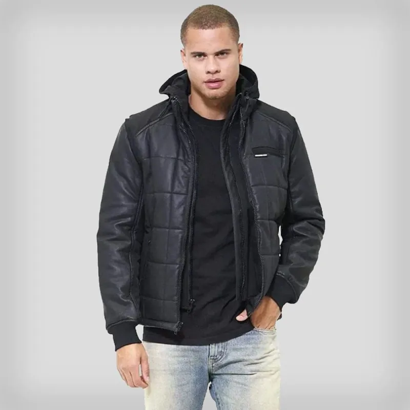 Men's Grid Quilted Bomber Jacket (And Vest) - FINAL SALE sold by Members Only
