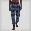 Men's Flannel Jogger Lounge Pants - GREY/BLUE - FINAL SALE sold by Members Only