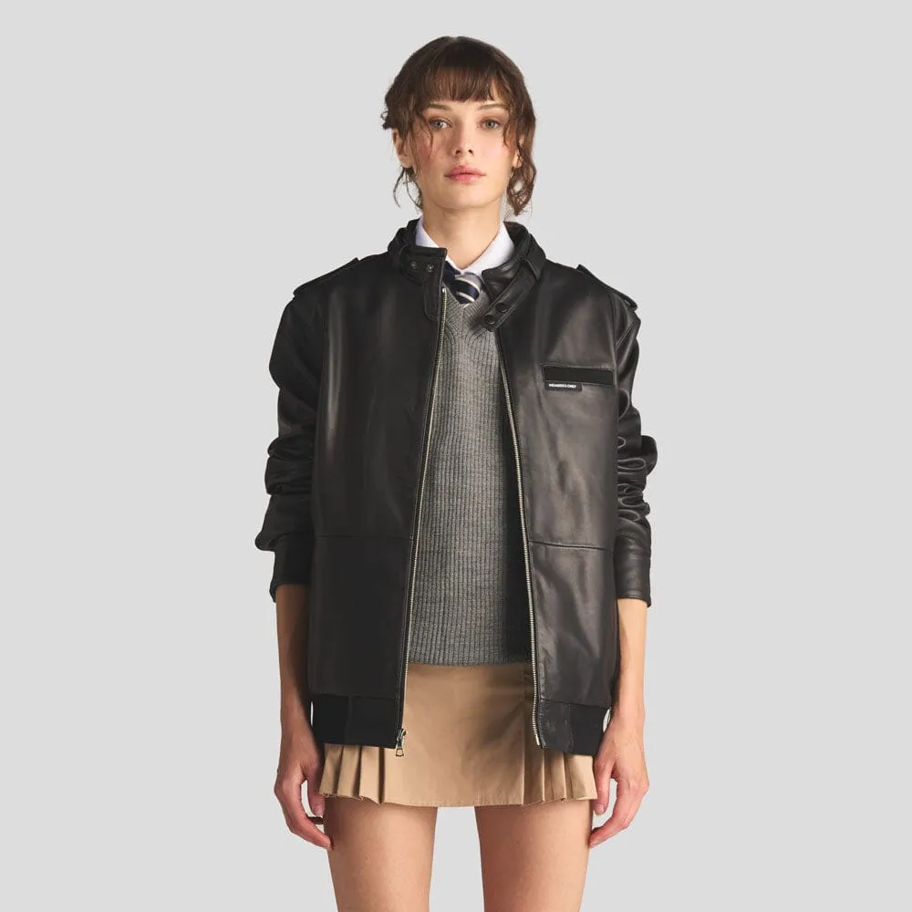 Women's Lambskin Iconic Oversized Jacket sold by Members Only product image thumbnail 2