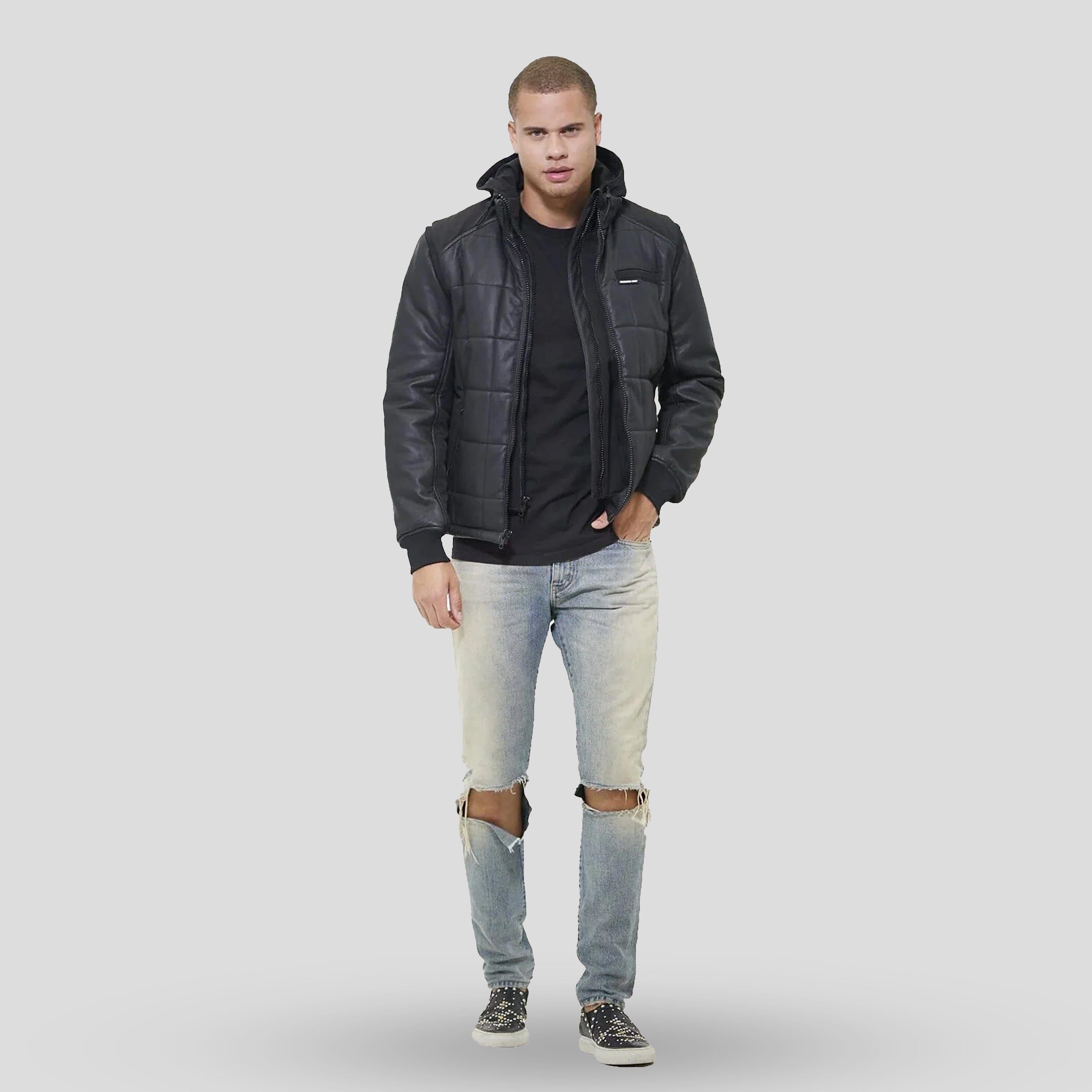 Men's Grid Quilted Bomber Jacket (And Vest) - FINAL SALE sold by Members Only product image thumbnail 4