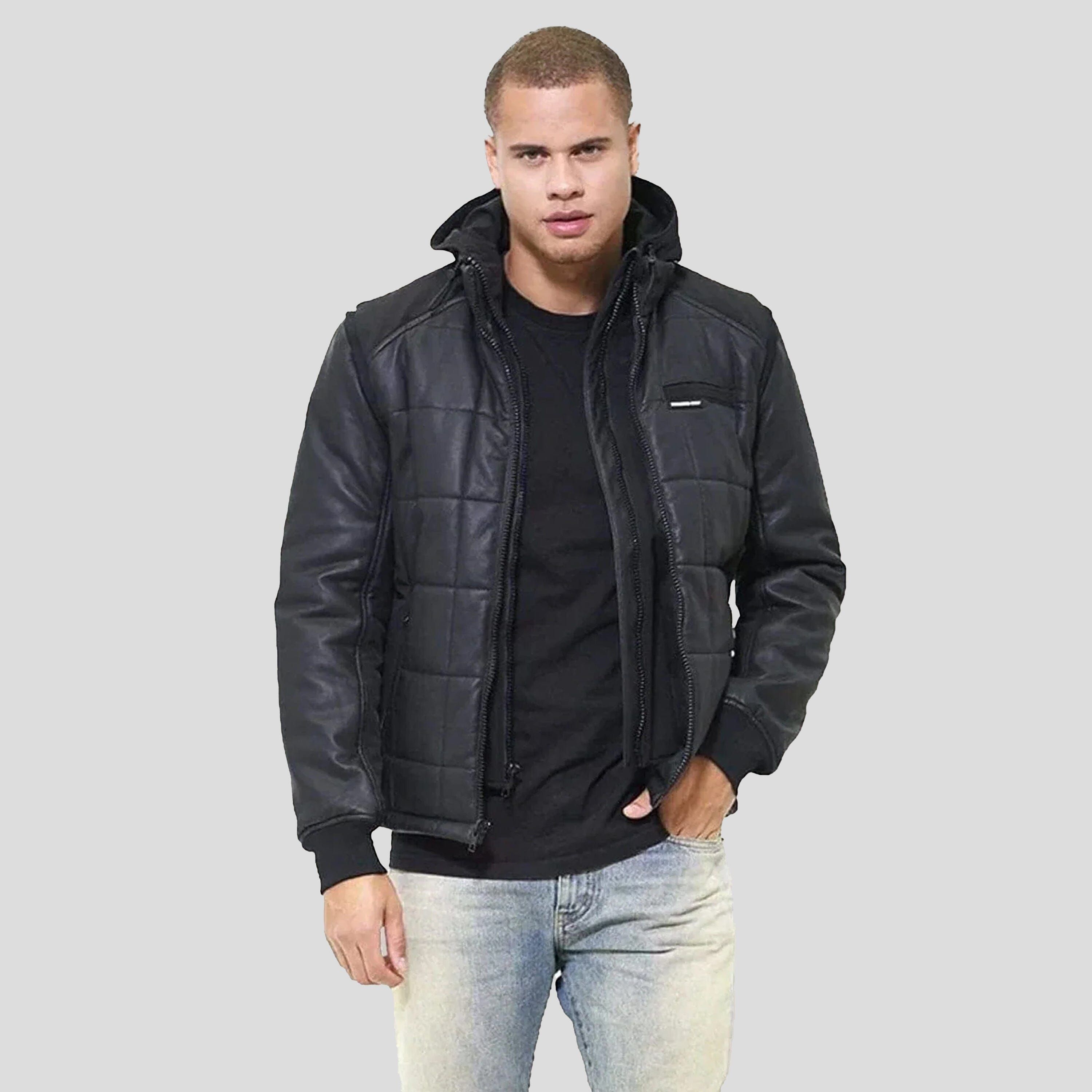 Men's Grid Quilted Bomber Jacket (And Vest) - FINAL SALE sold by Members Only product image thumbnail 2