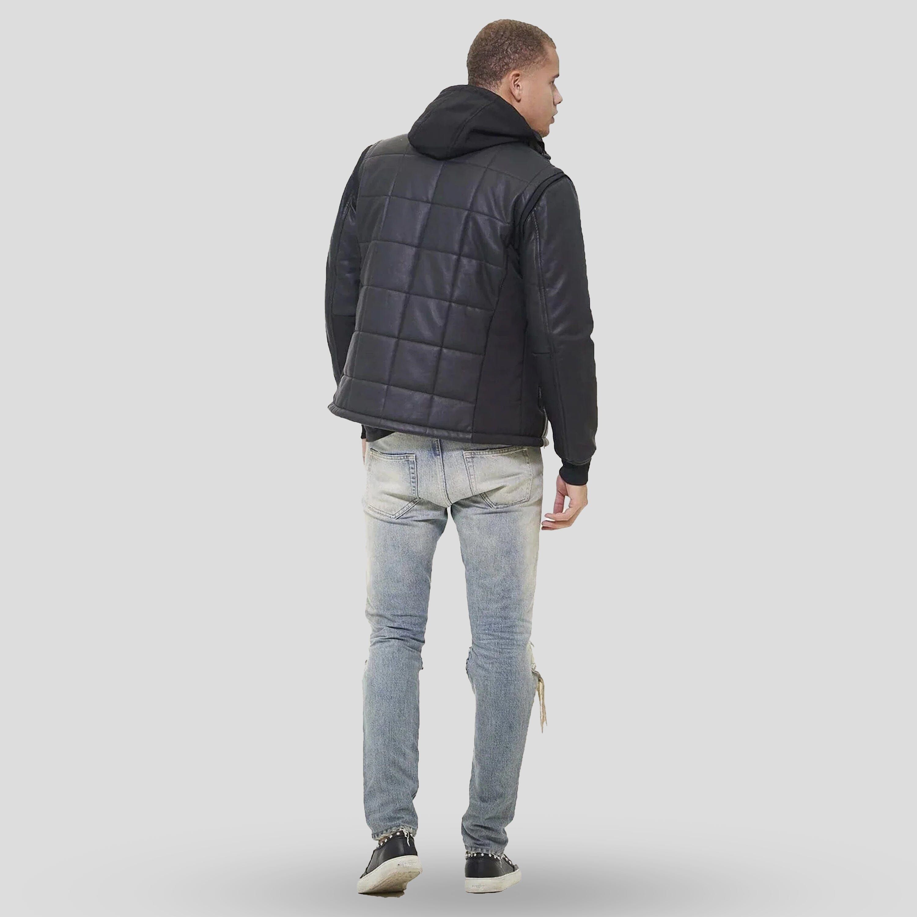 Men's Grid Quilted Bomber Jacket (And Vest) - FINAL SALE sold by Members Only product image thumbnail 5