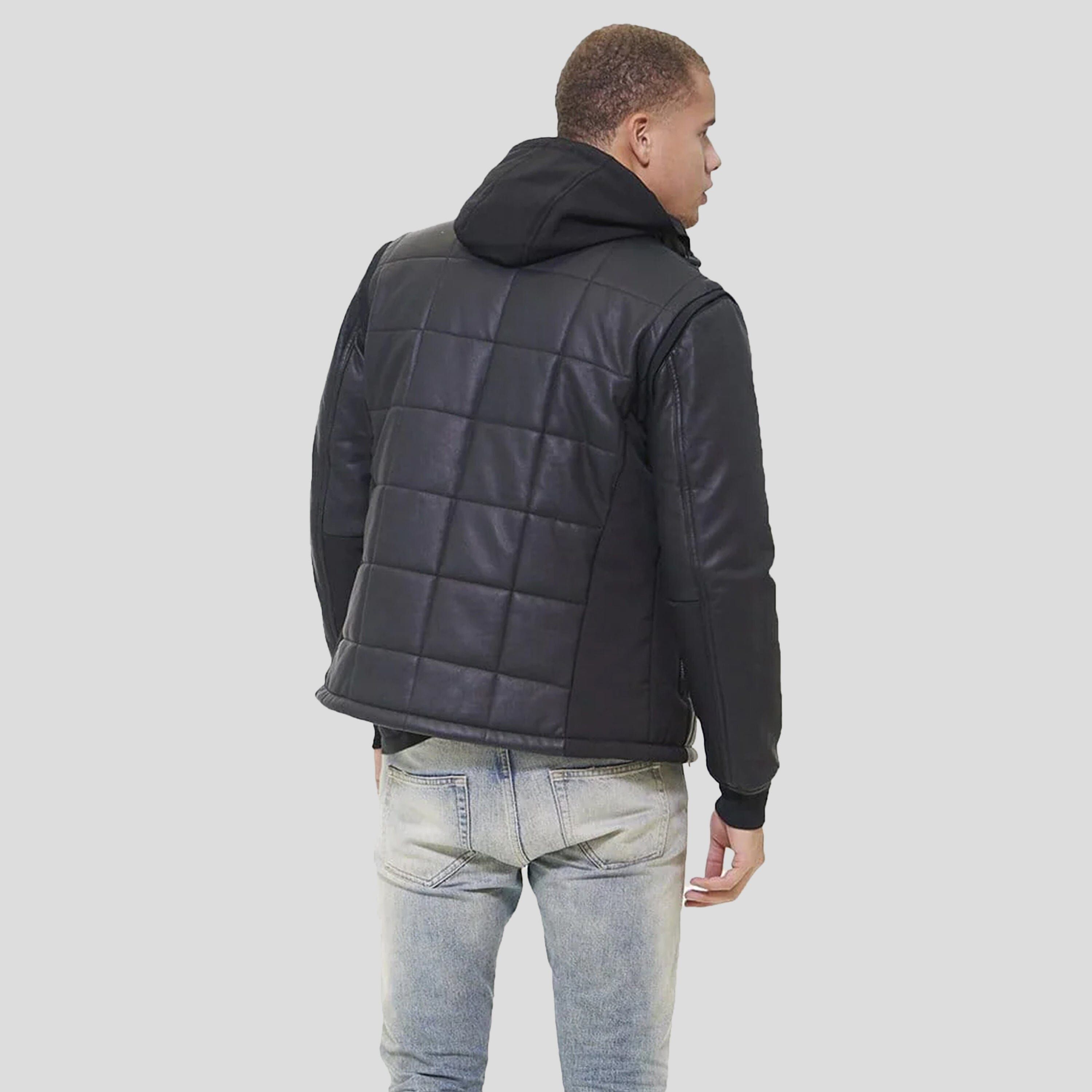 Men's Grid Quilted Bomber Jacket (And Vest) - FINAL SALE sold by Members Only product image thumbnail 9